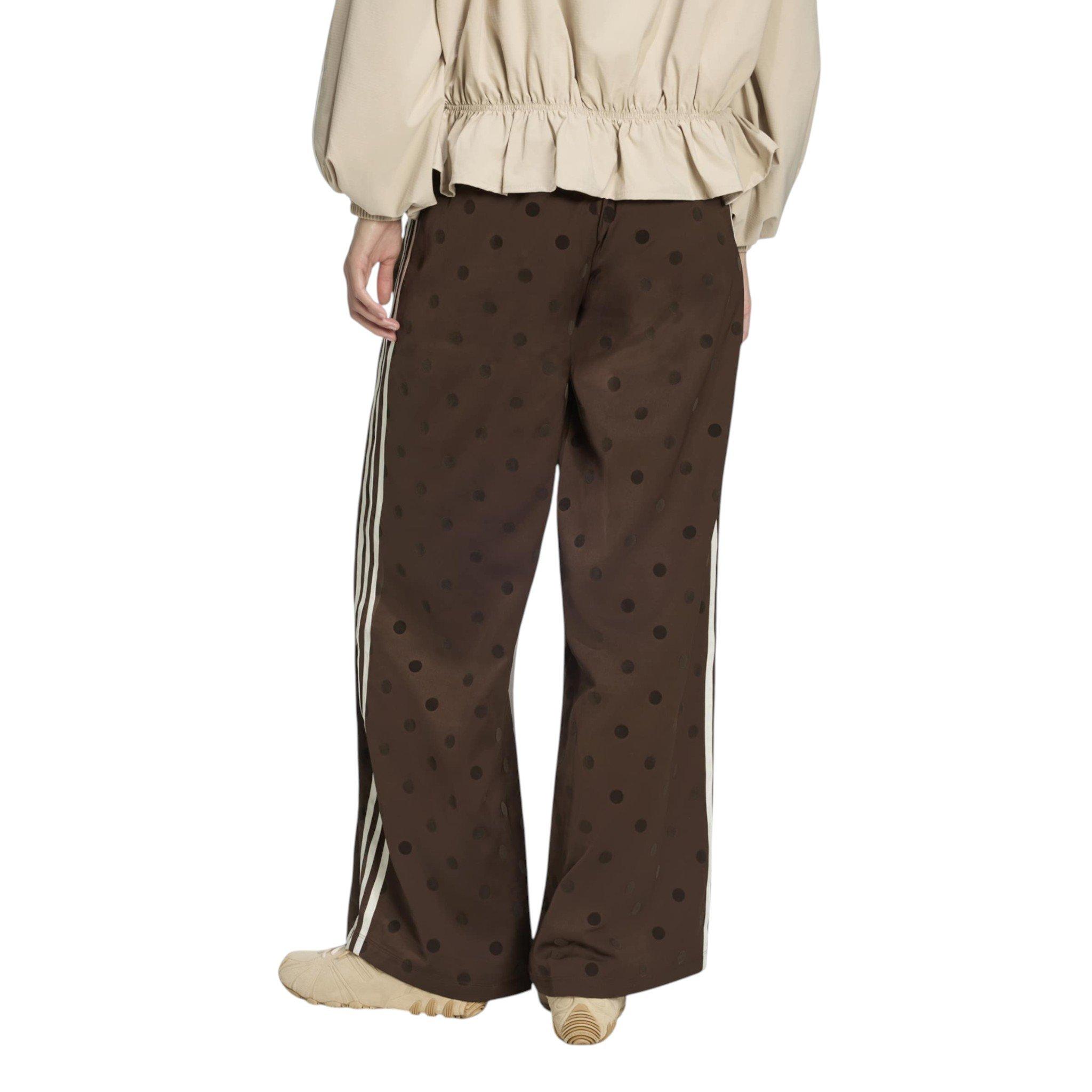 adidas Women's Polka Dot Wide Leg Pants - Auburn - BROWN