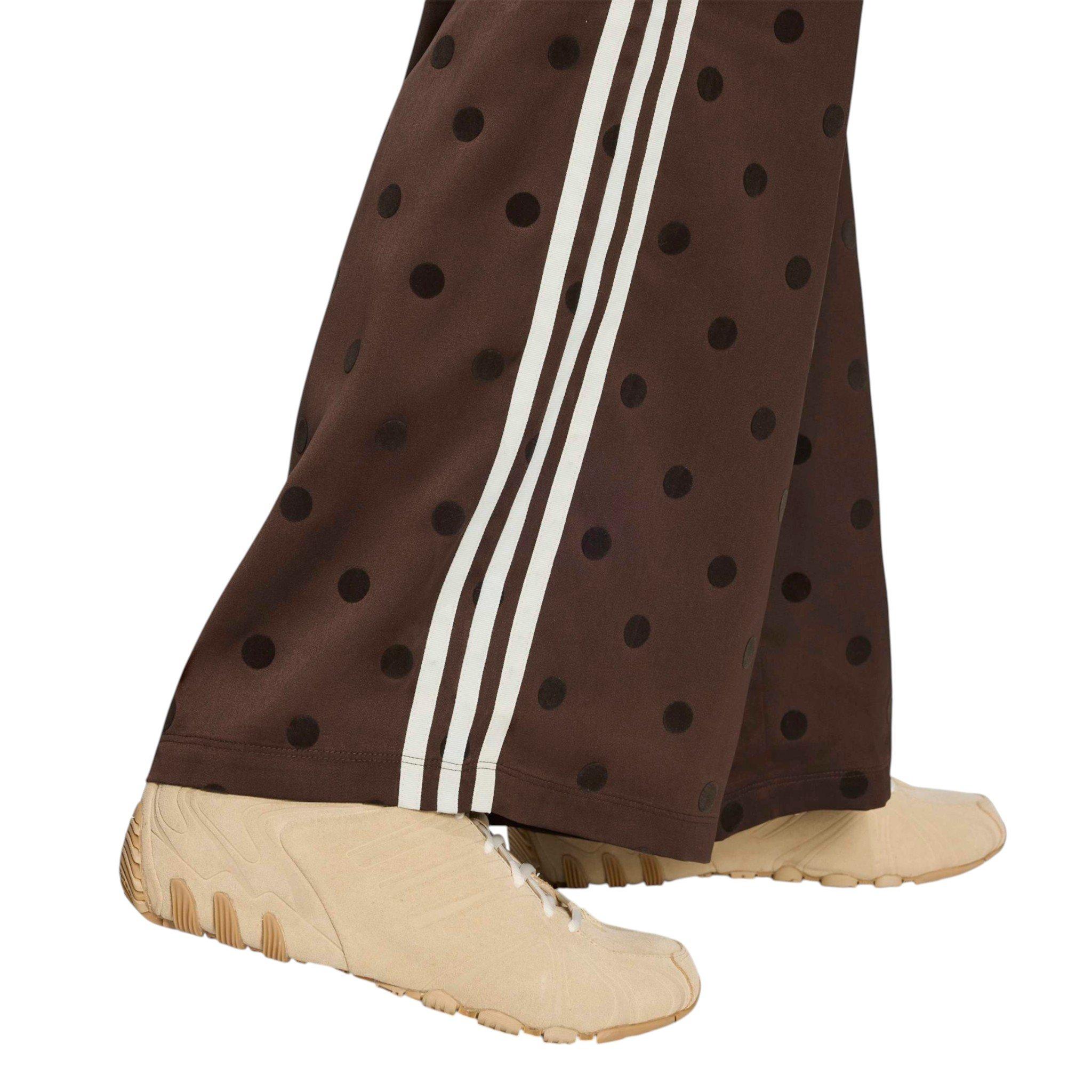 adidas Women's Polka Dot Wide Leg Pants - Auburn - BROWN
