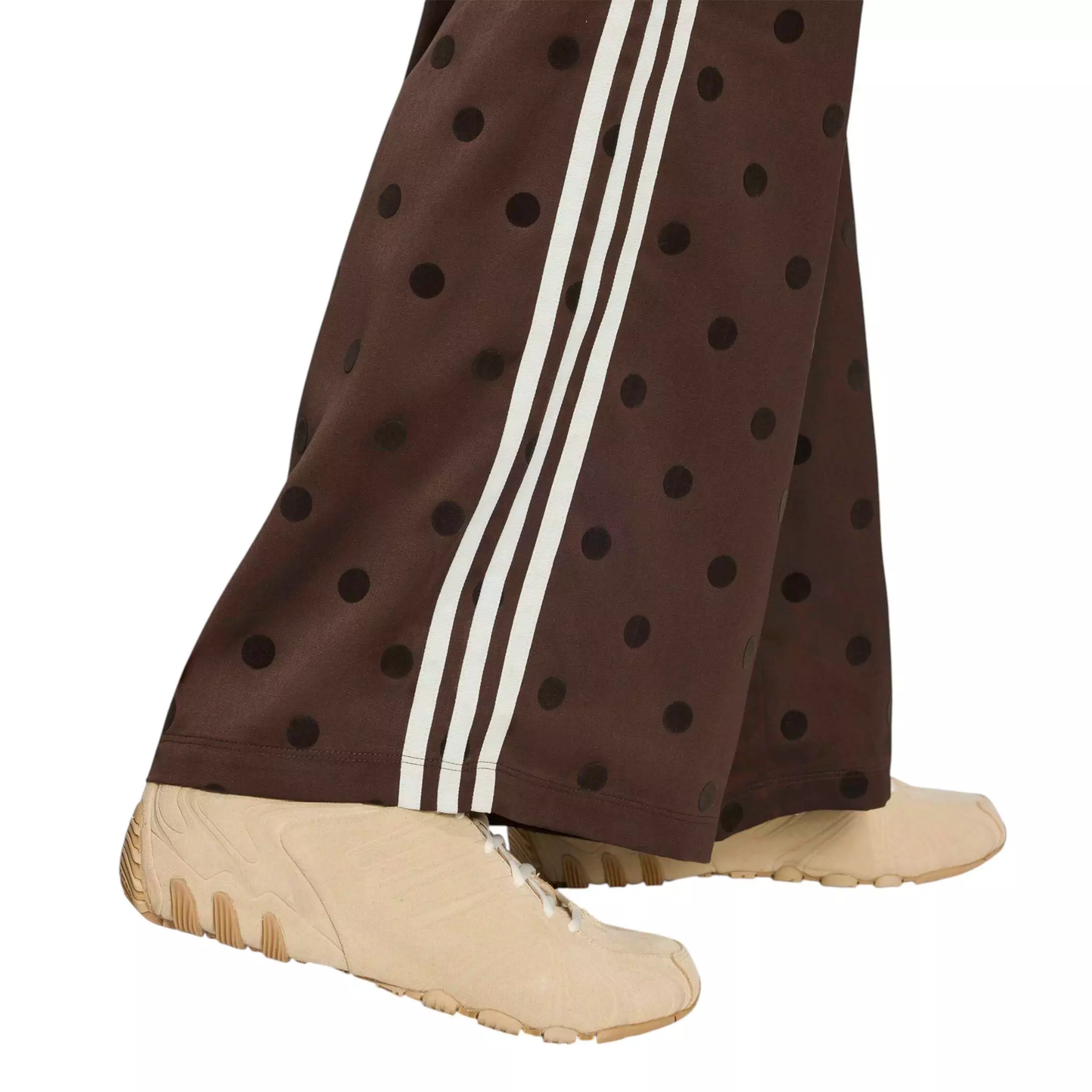 adidas Women's Polka Dot Wide Leg Pants - Auburn - BROWN