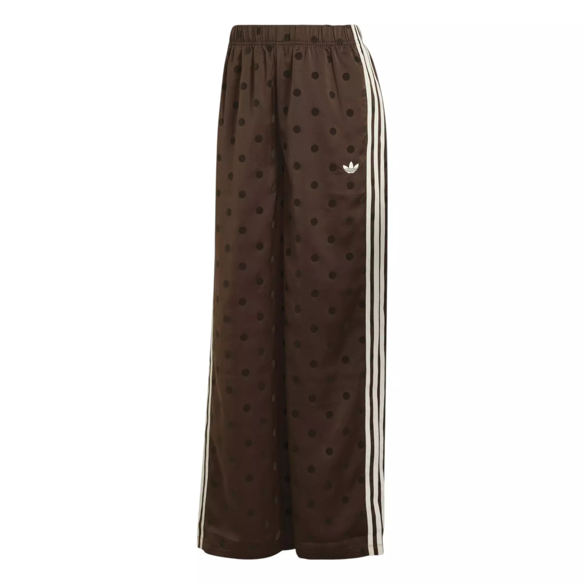 adidas Women's Polka Dot Wide Leg Pants - Auburn - BROWN