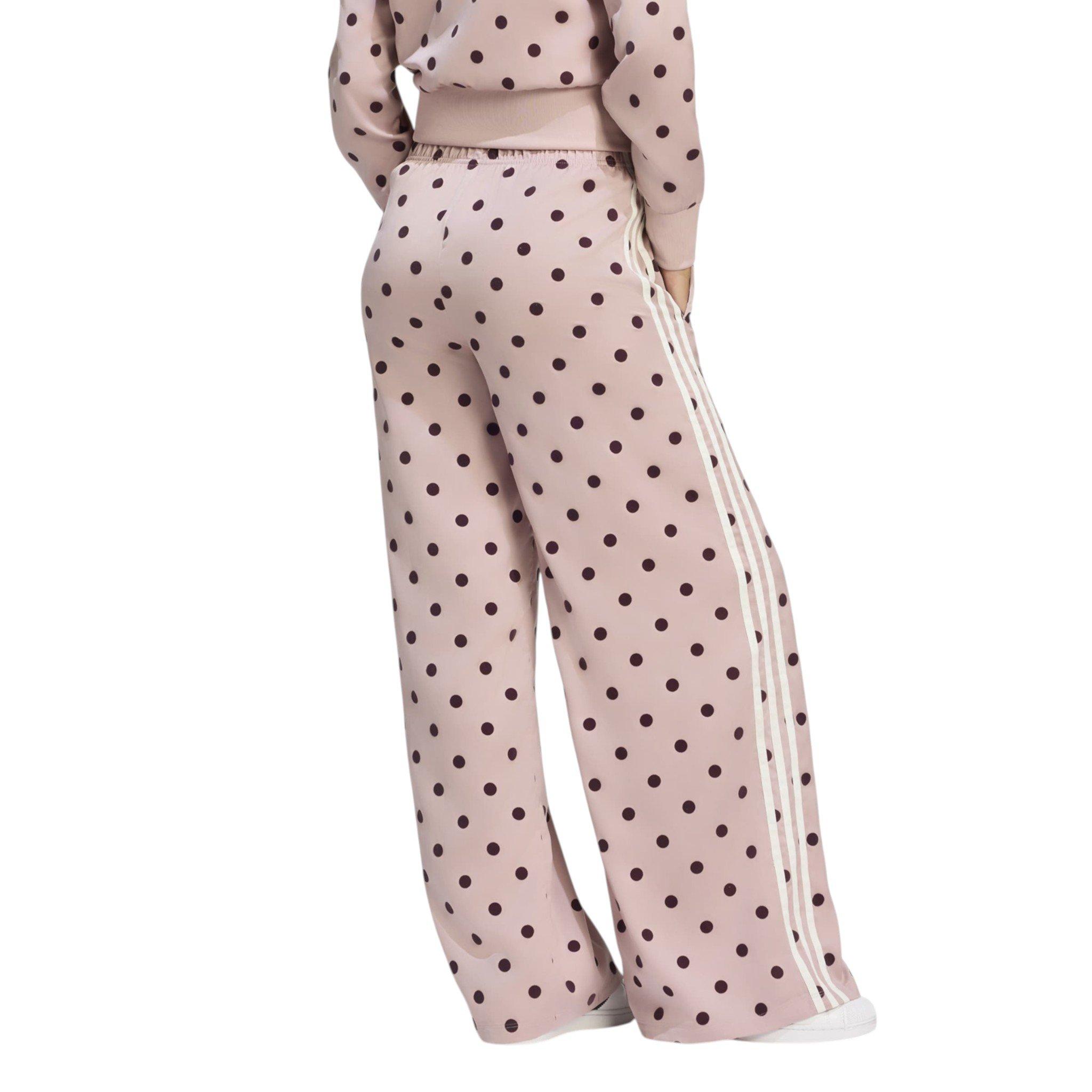 adidas Women's Polka Dot Wide Leg Pants - Dual Lilac - LILAC