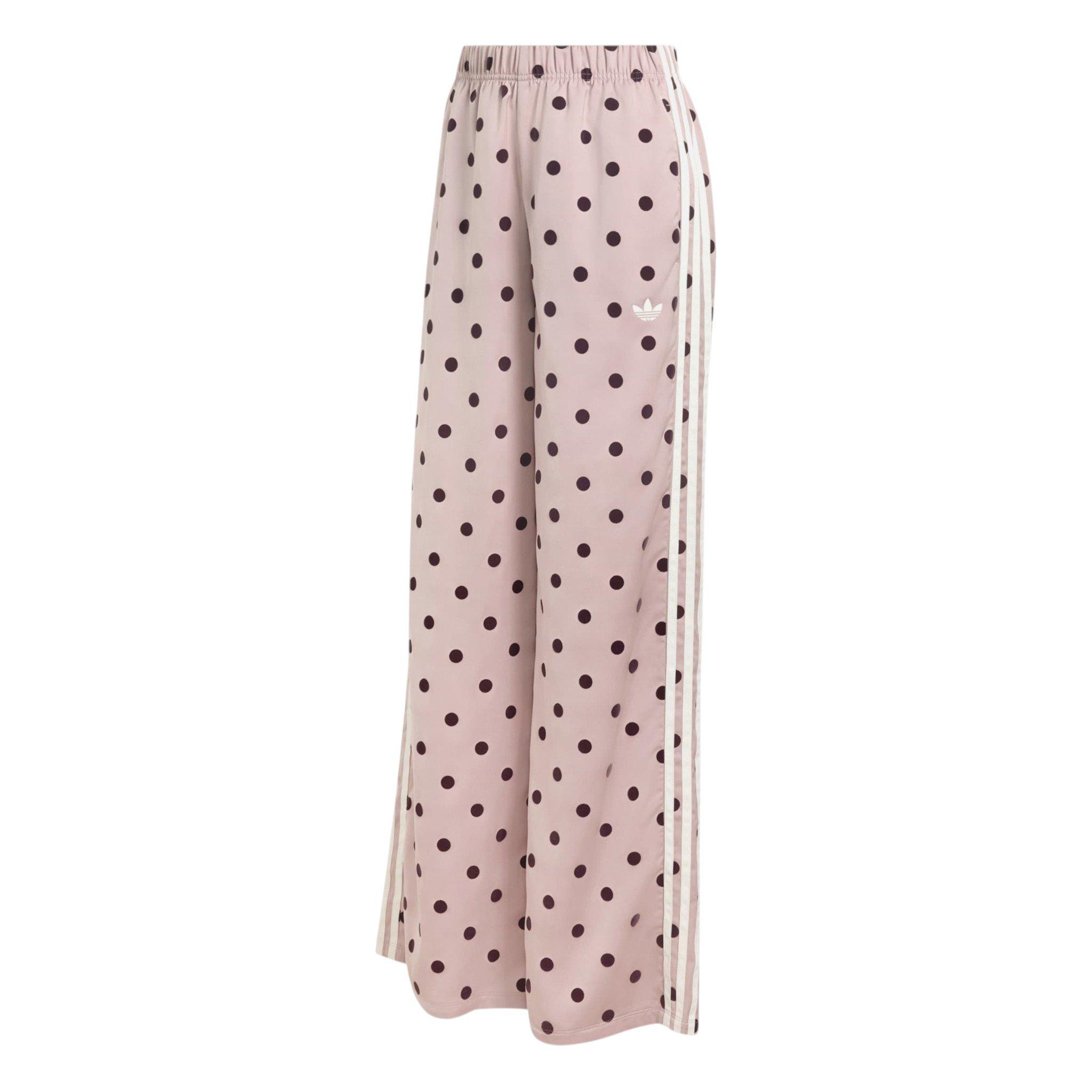 adidas Women's Polka Dot Wide Leg Pants - Dual Lilac - LILAC
