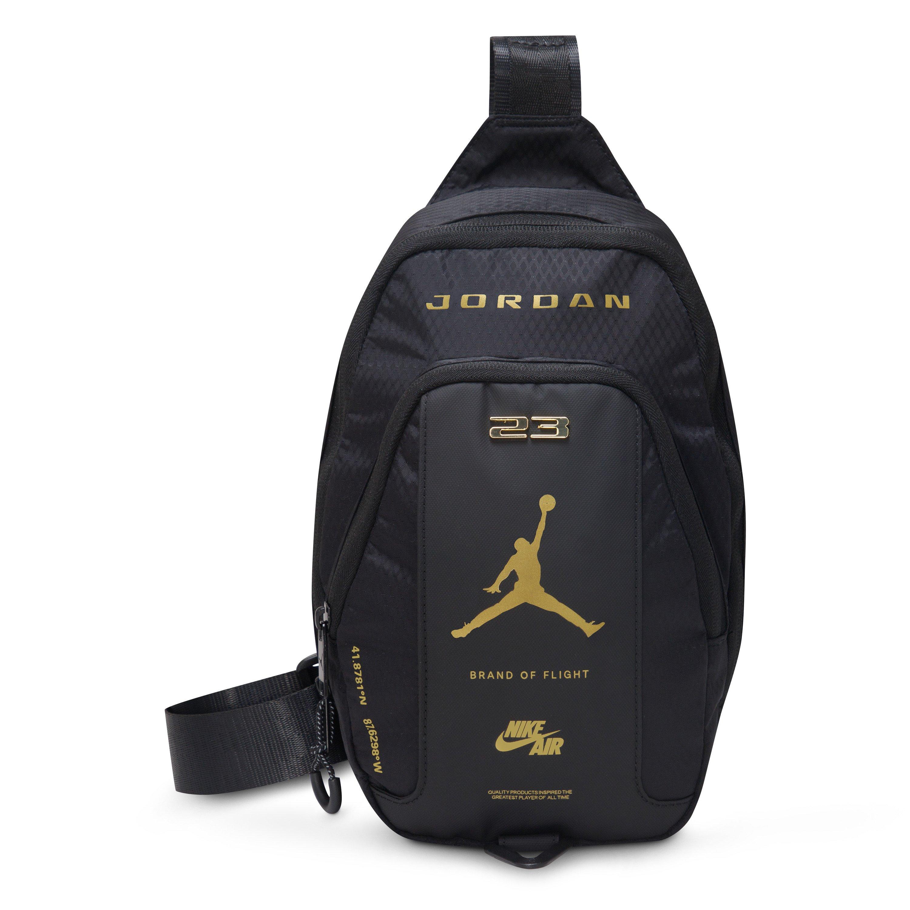 Jordan Hesi Cross Body Sling Bag - Black/Gold - BLACK/GOLD