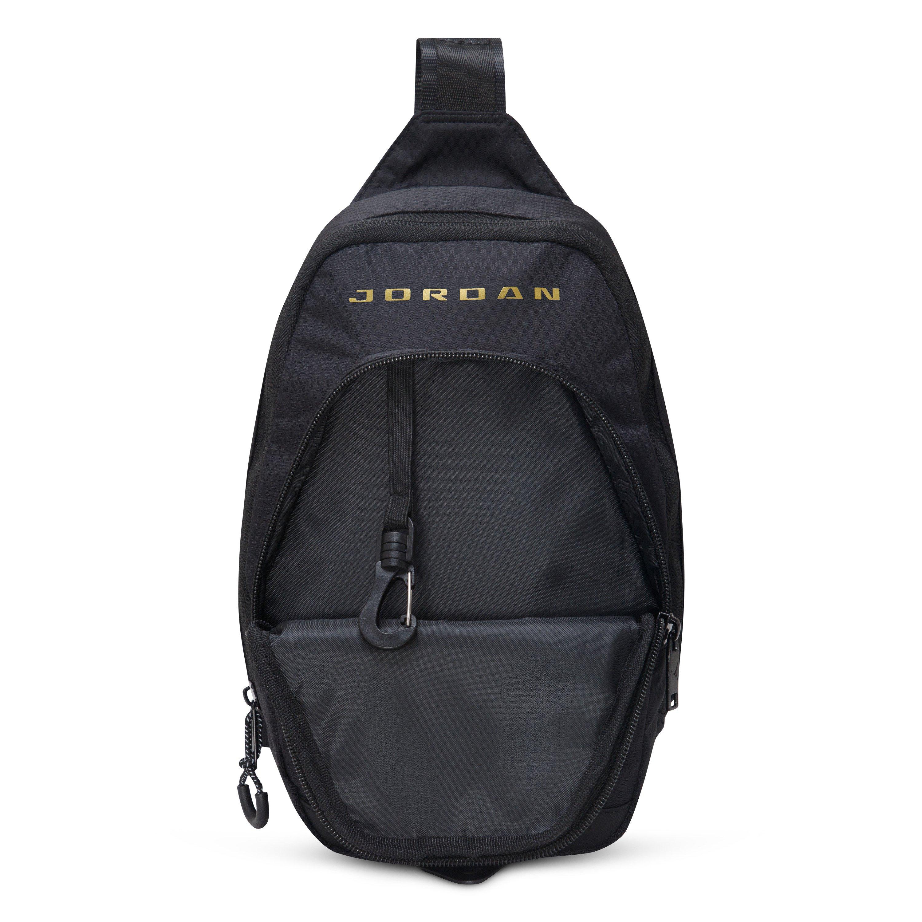 Jordan Hesi Cross Body Sling Bag - Black/Gold - BLACK/GOLD