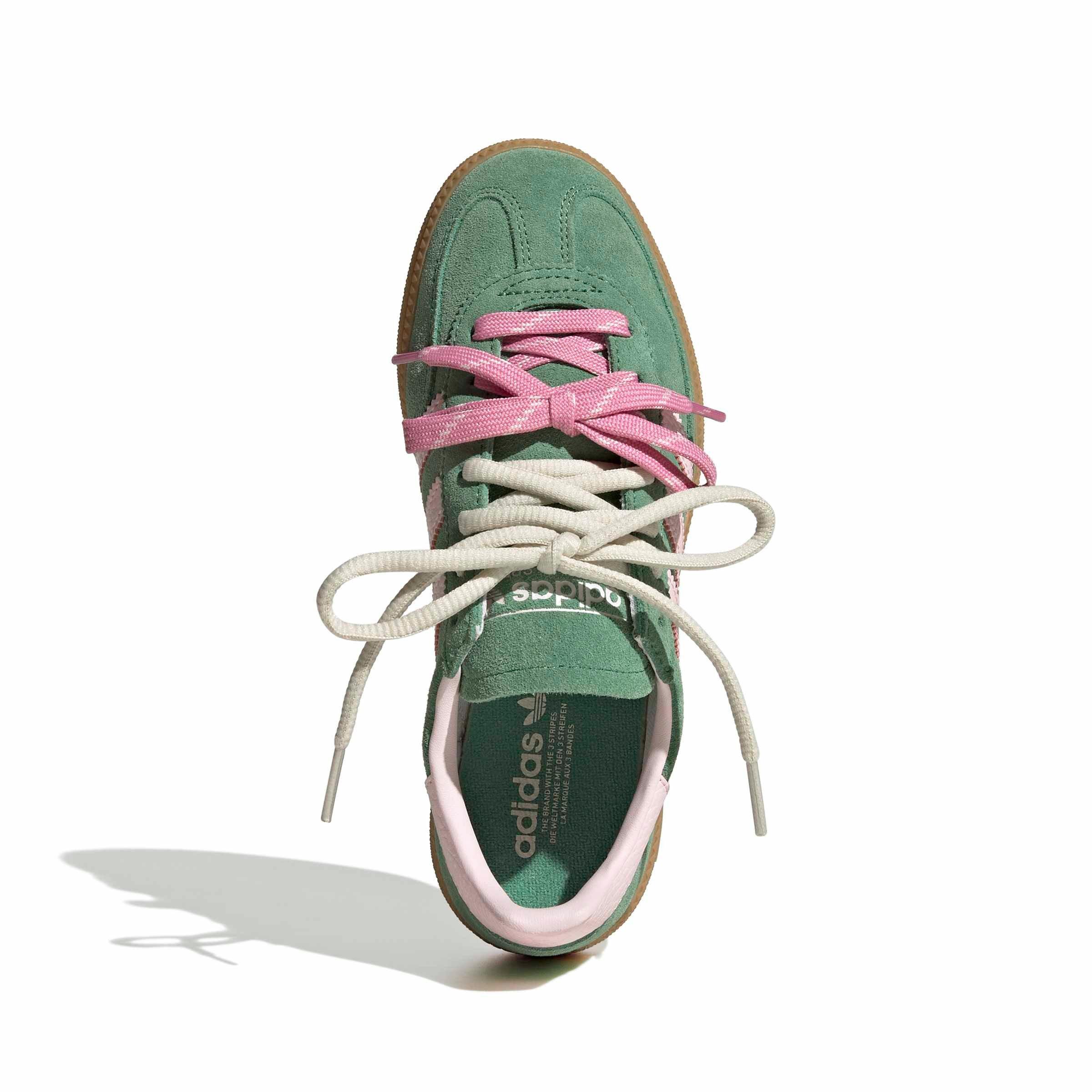 adidas Originals Handball Spezial "Preloved Green/Clear Pink" Grade School Girls' Shoe - GREEN/PINK
