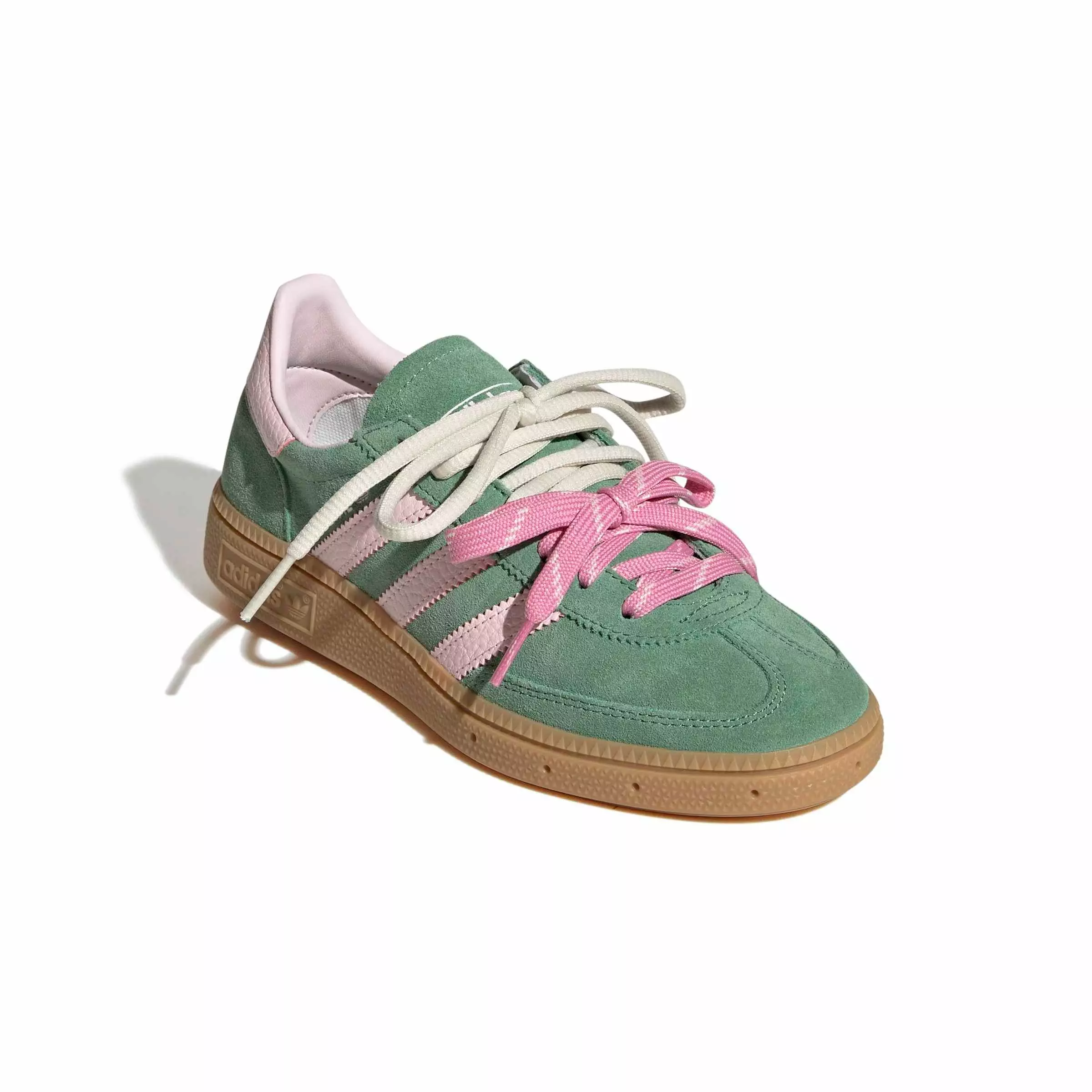 adidas Originals Handball Spezial "Preloved Green/Clear Pink" Grade School Girls' Shoe - GREEN/PINK
