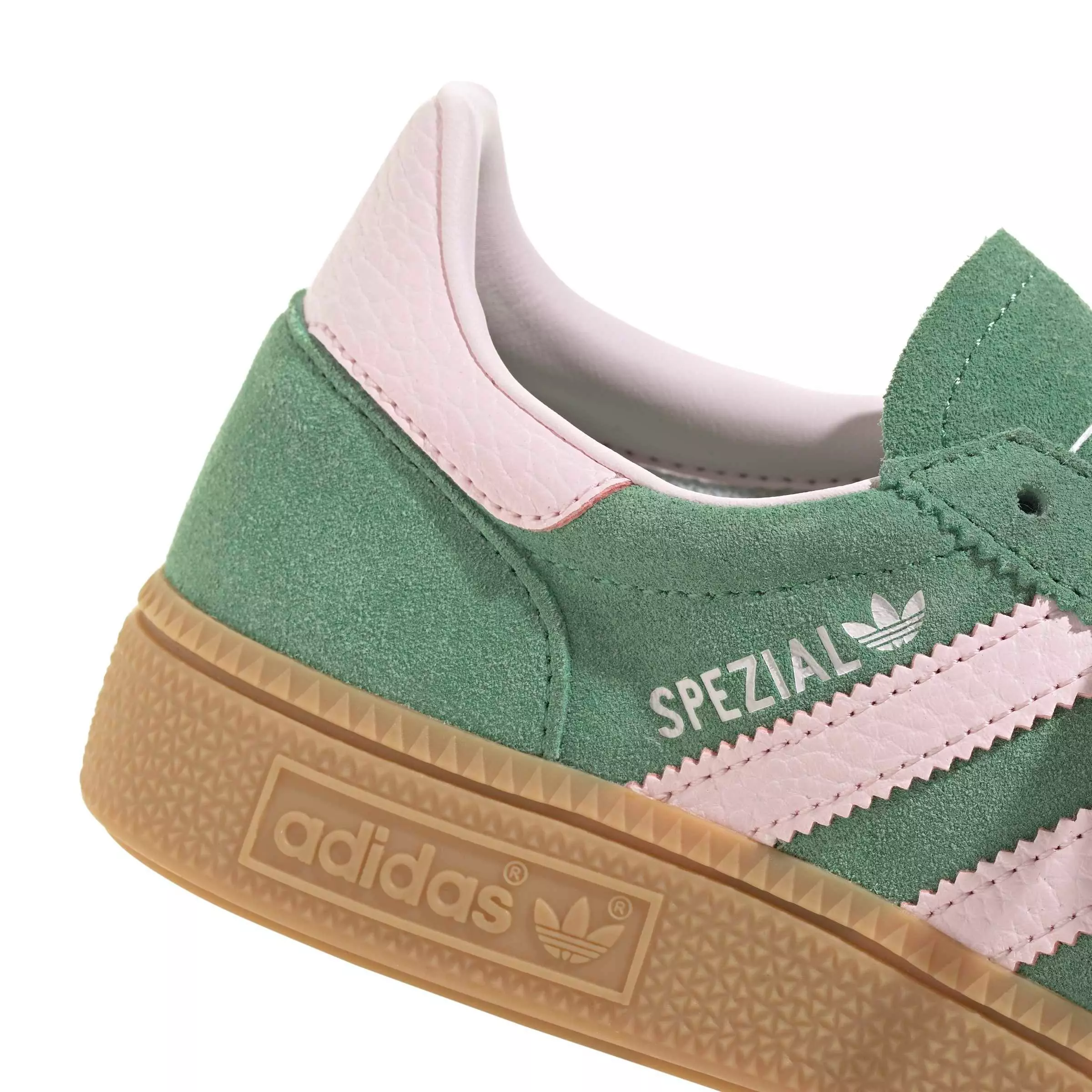 adidas Originals Handball Spezial "Preloved Green/Clear Pink" Grade School Girls' Shoe - GREEN/PINK