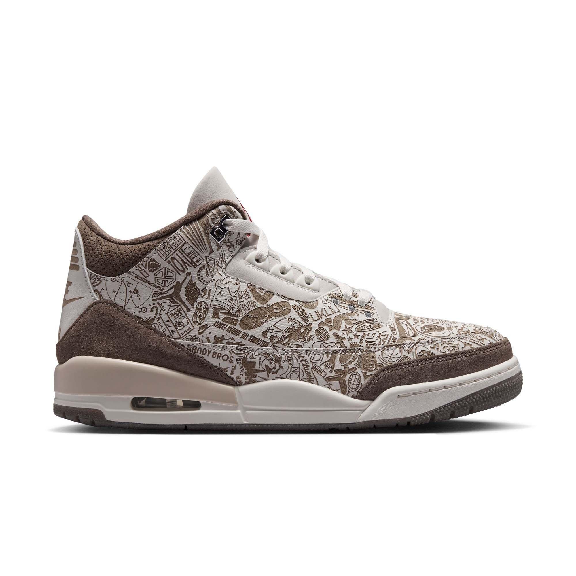 Jordan 3 Retro "Laser" Men's Shoe - PHANTOM/UNIVERSITY RED/PALOMINO/SAIL