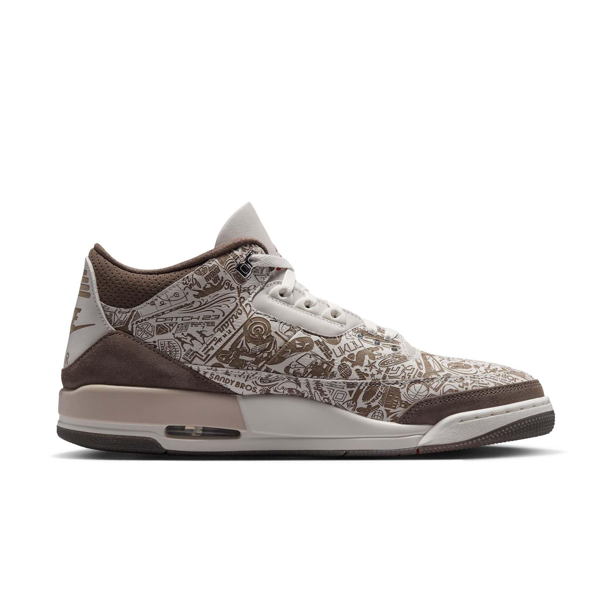 Jordan 3 Retro "Laser" Men's Shoe - PHANTOM/UNIVERSITY RED/PALOMINO/SAIL