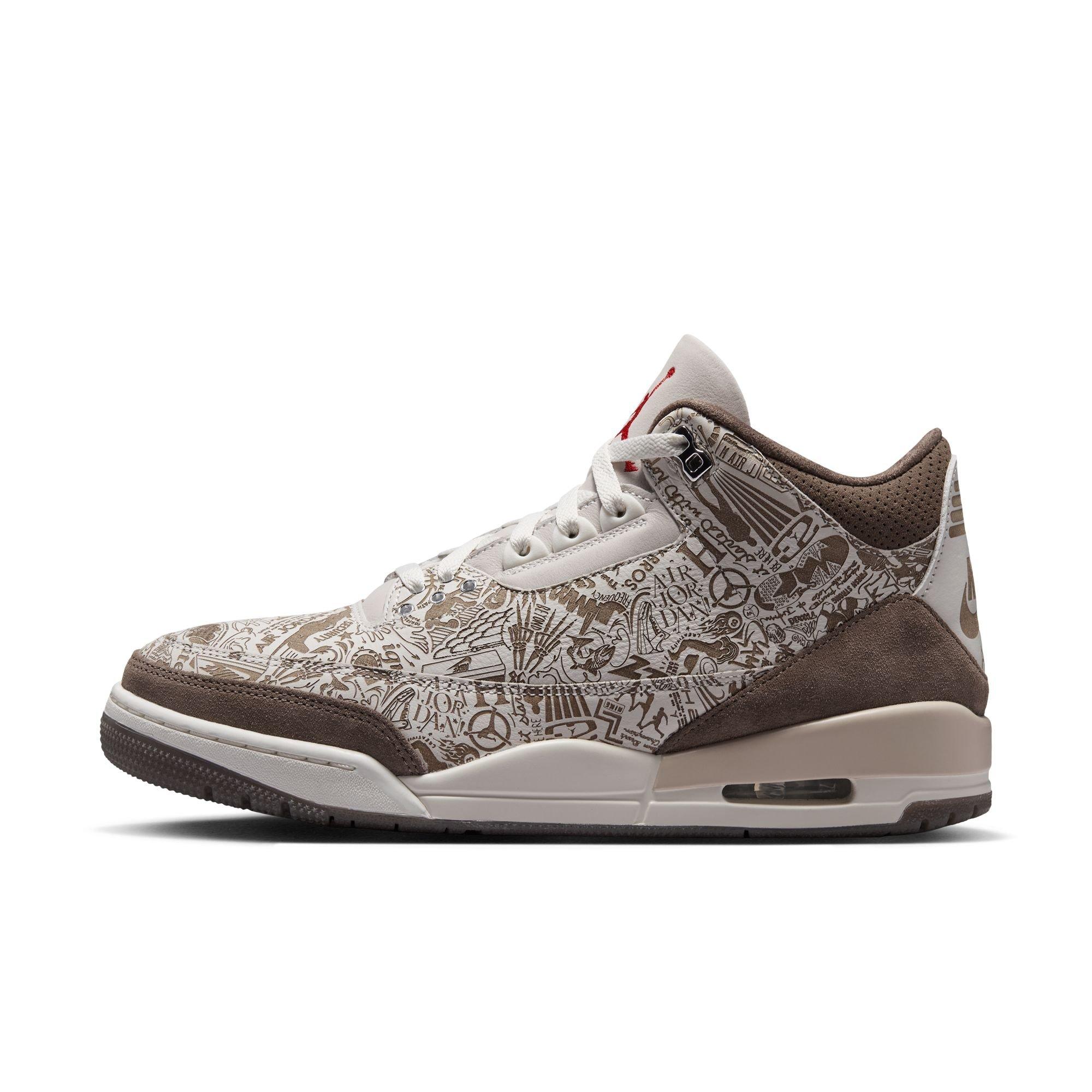 Jordan 3 Retro "Laser" Men's Shoe - PHANTOM/UNIVERSITY RED/PALOMINO/SAIL