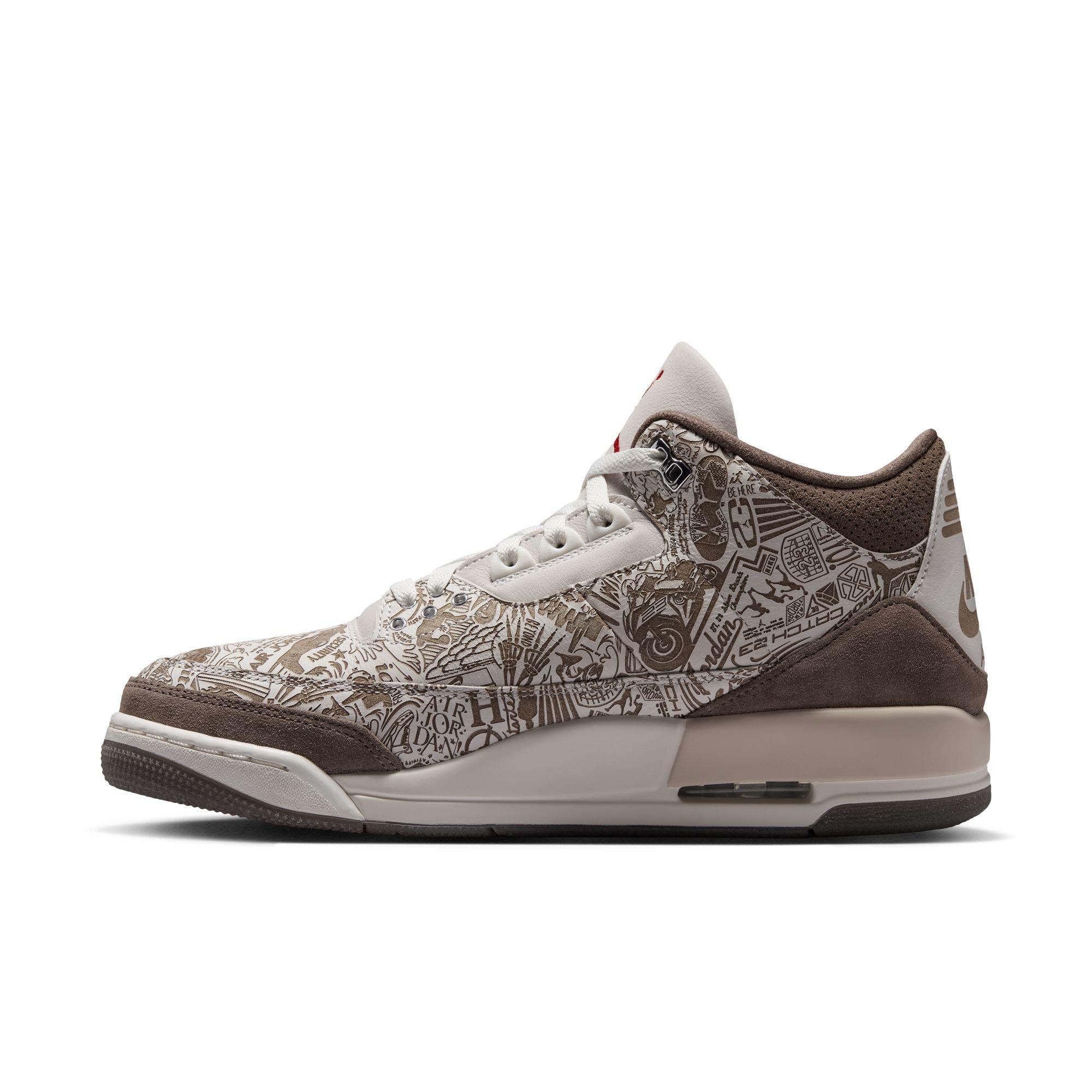 Jordan 3 Retro "Laser" Men's Shoe - PHANTOM/UNIVERSITY RED/PALOMINO/SAIL