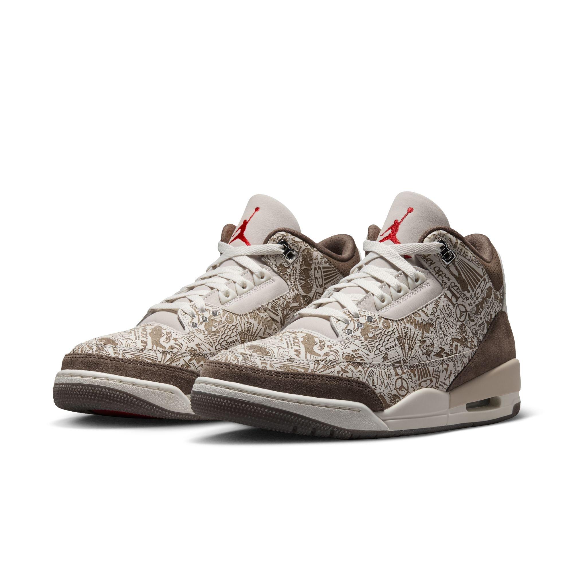 Jordan 3 Retro "Laser" Men's Shoe - PHANTOM/UNIVERSITY RED/PALOMINO/SAIL