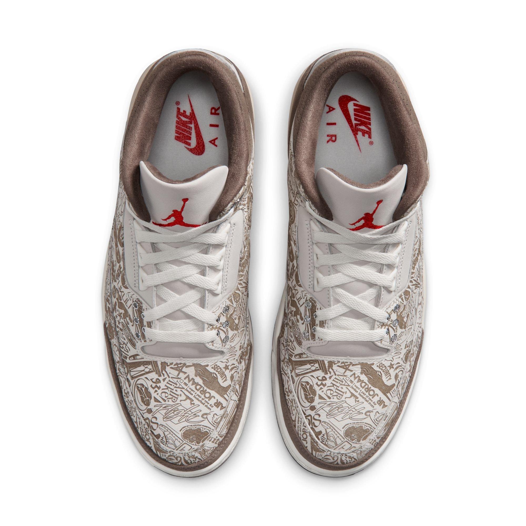 Jordan 3 Retro "Laser" Men's Shoe - PHANTOM/UNIVERSITY RED/PALOMINO/SAIL