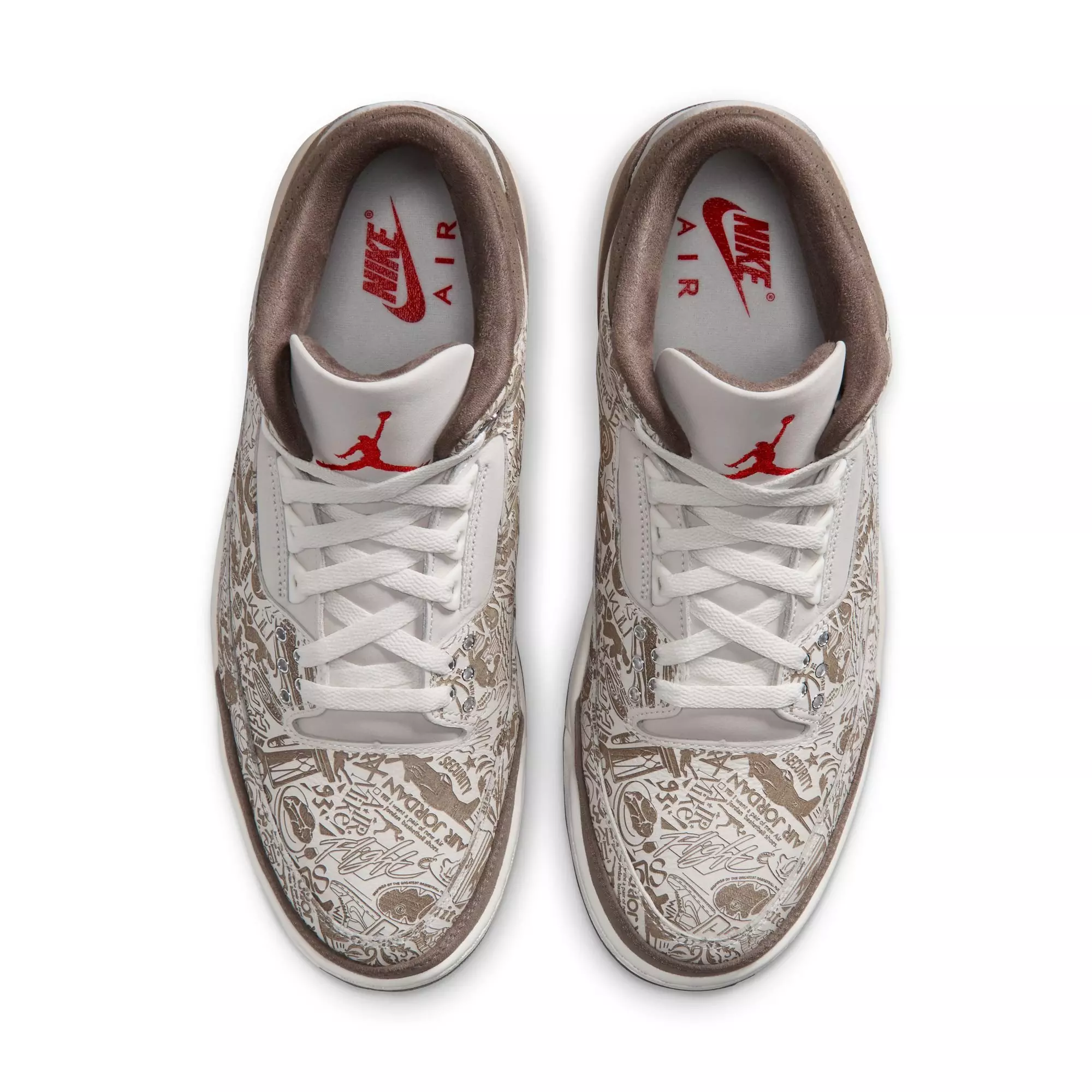 Jordan 3 Retro "Laser" Men's Shoe - PHANTOM/UNIVERSITY RED/PALOMINO/SAIL