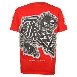 Streetz Iz Watchin Men's Tapestry Tee - Red - RED