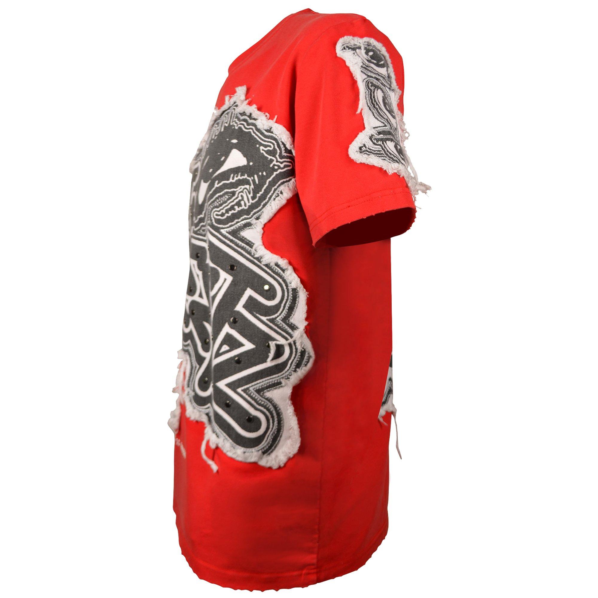 Streetz Iz Watchin Men's Tapestry Tee - Red - RED
