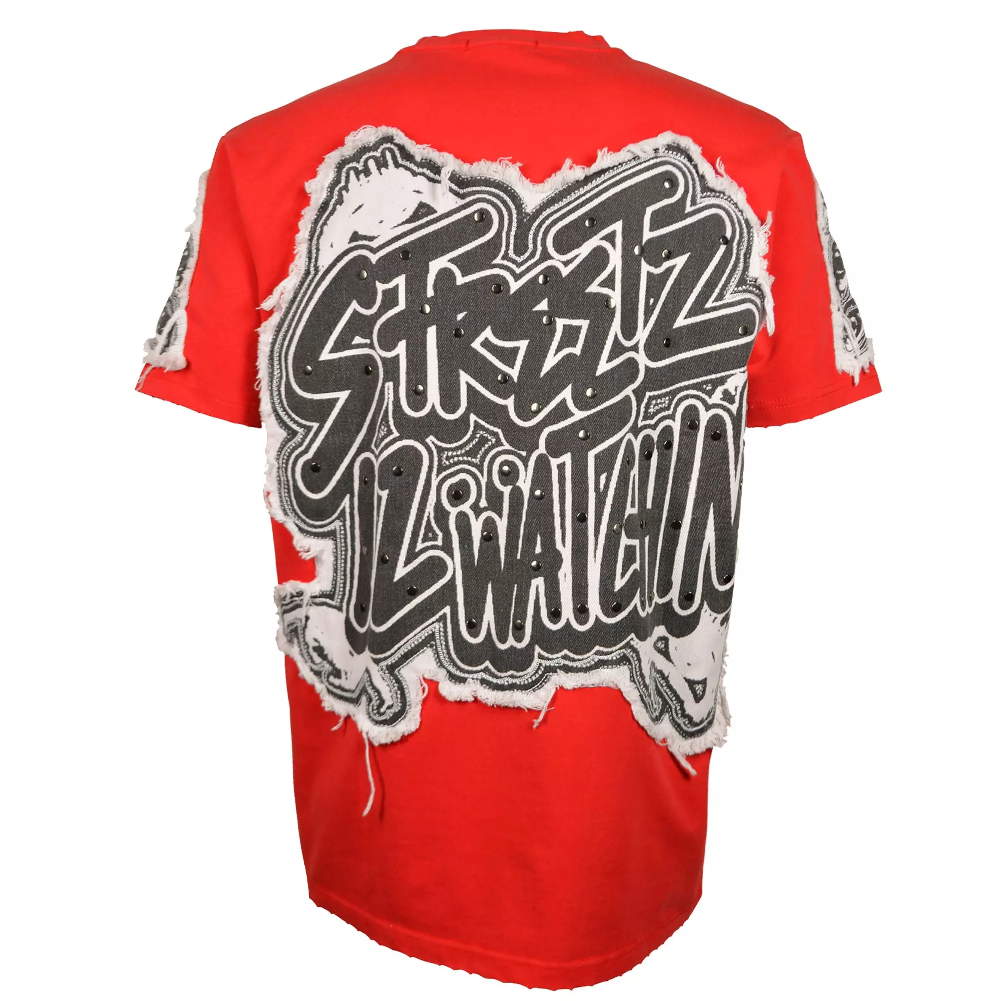 Streetz Iz Watchin Men's Tapestry Tee - Red - RED