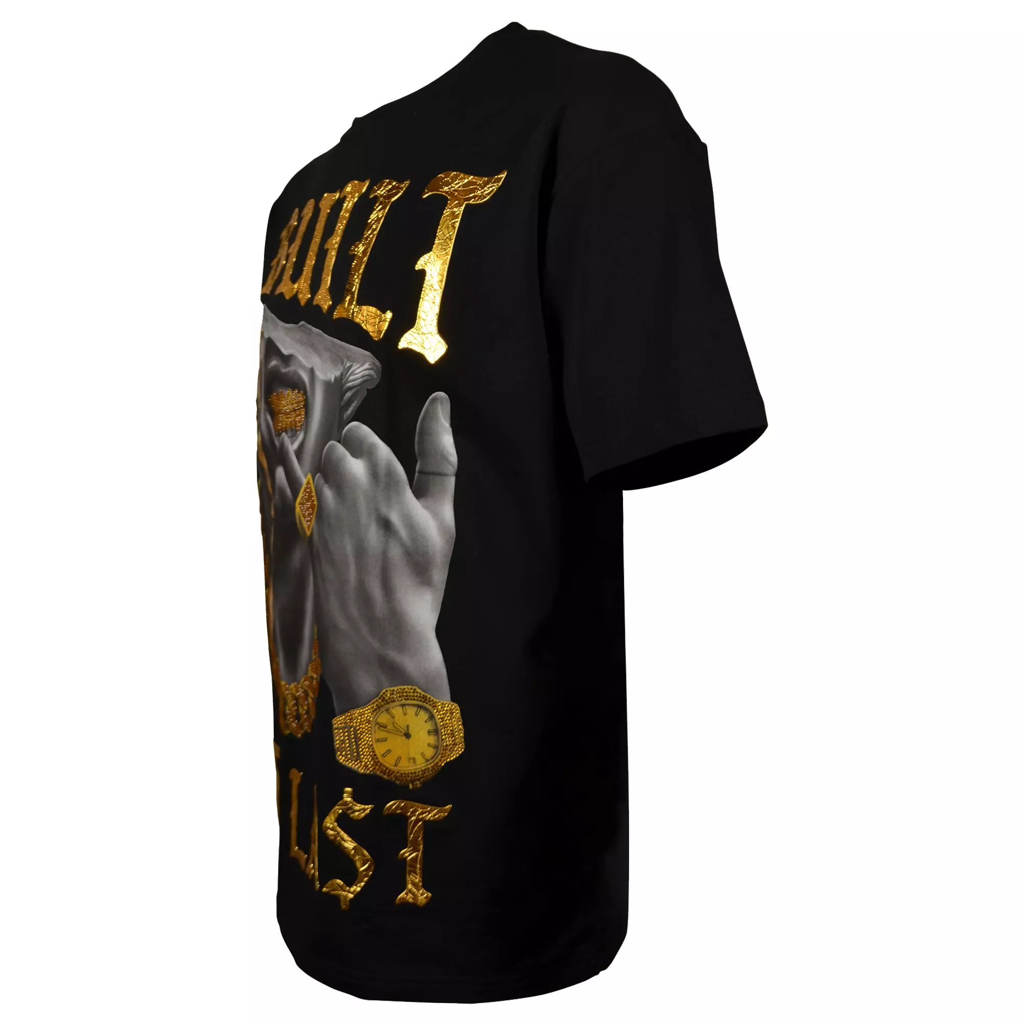 Streetz Iz Watchin Men's Built To Last Tee - Black - BLACK