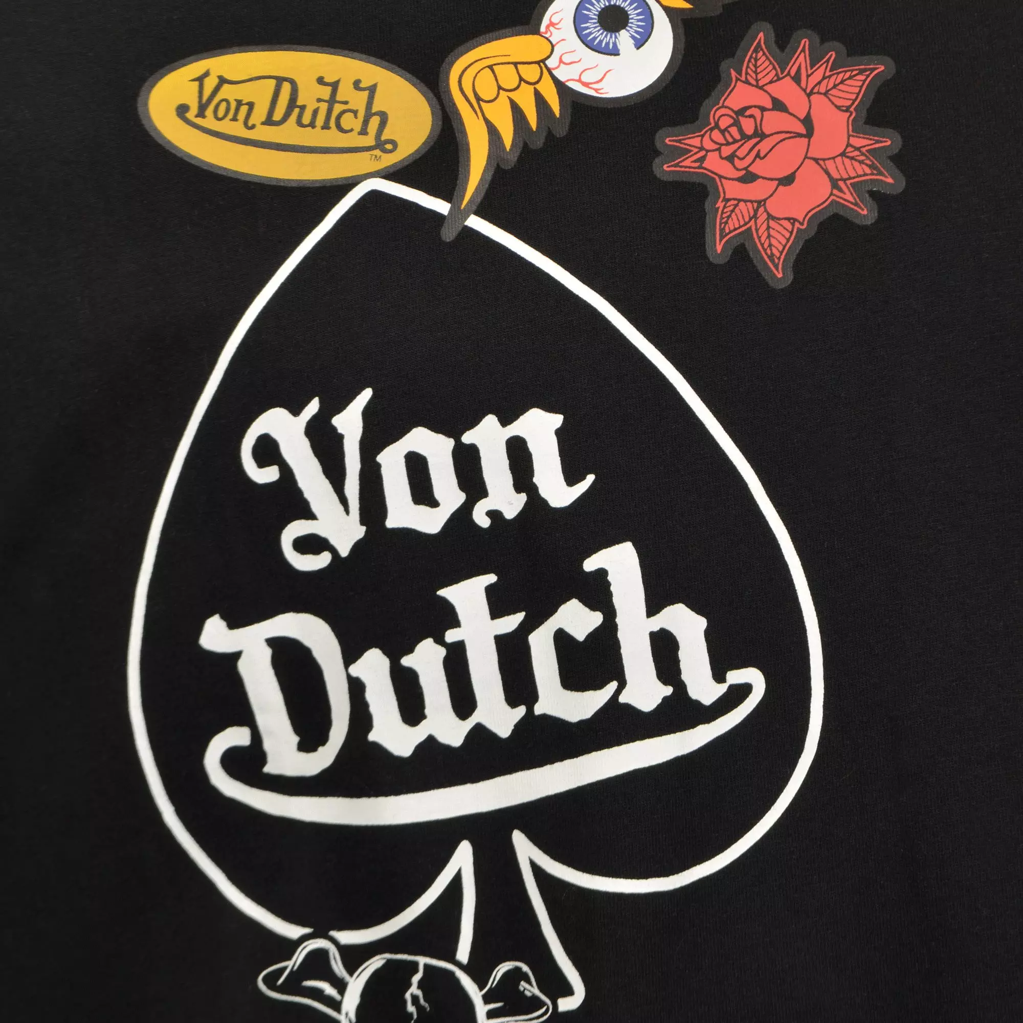 Von Dutch Men's Spade Tee - BLACK