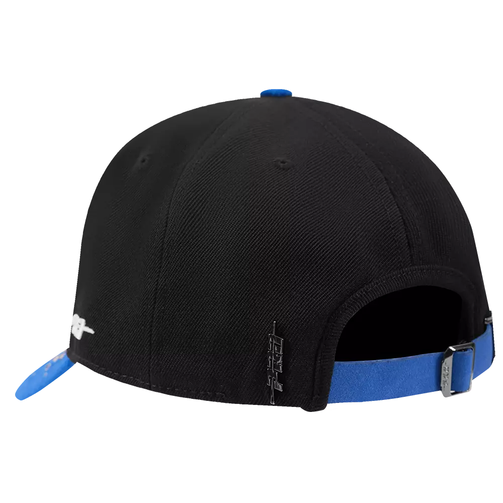 Pro Standard Los Angeles Dodgers Iced Out Pinch Cap - Black/Royal - BLACK/ROYAL