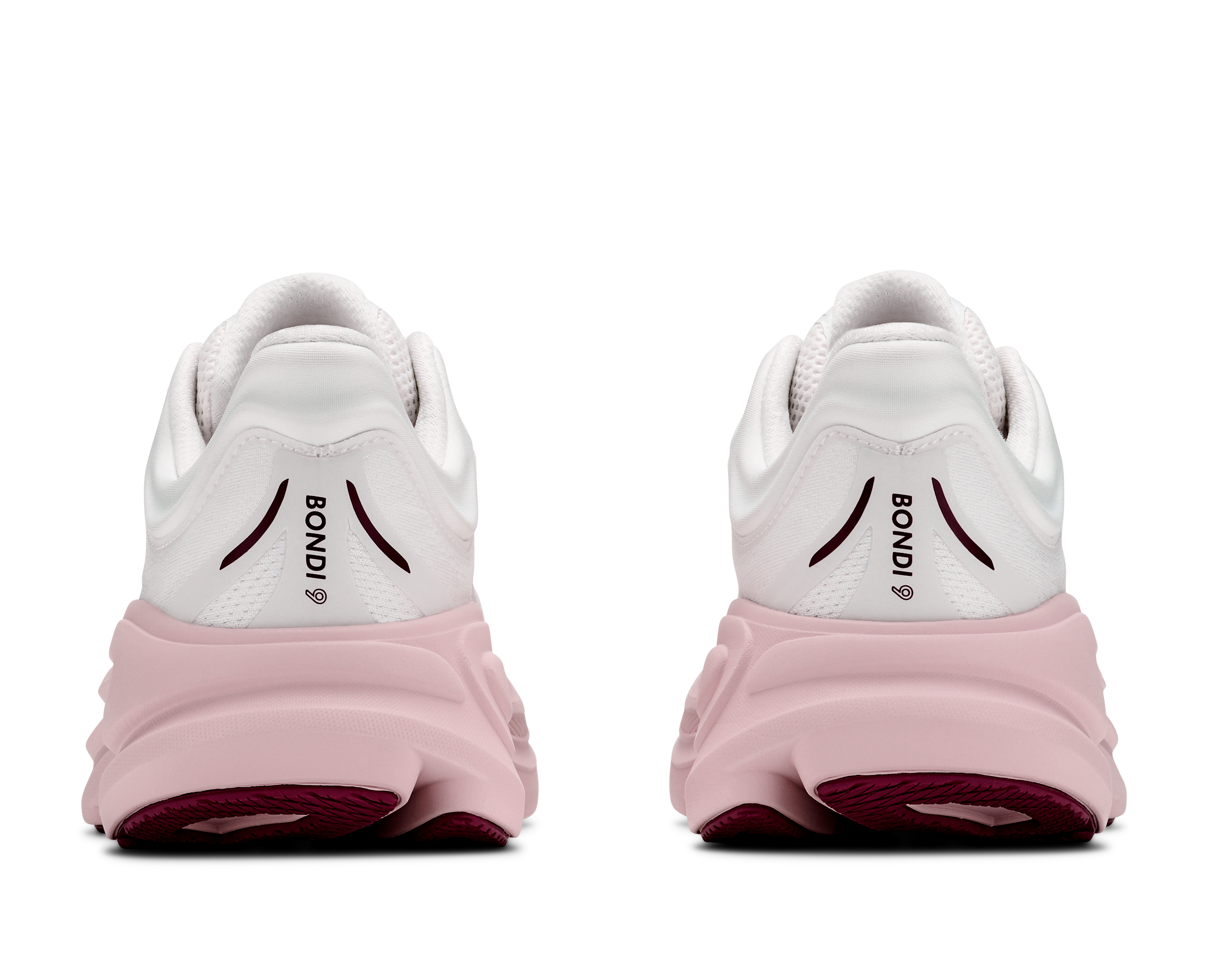 Hoka Bondi 9 "White/Pink" Women's Running Shoe - WHITE/PINK