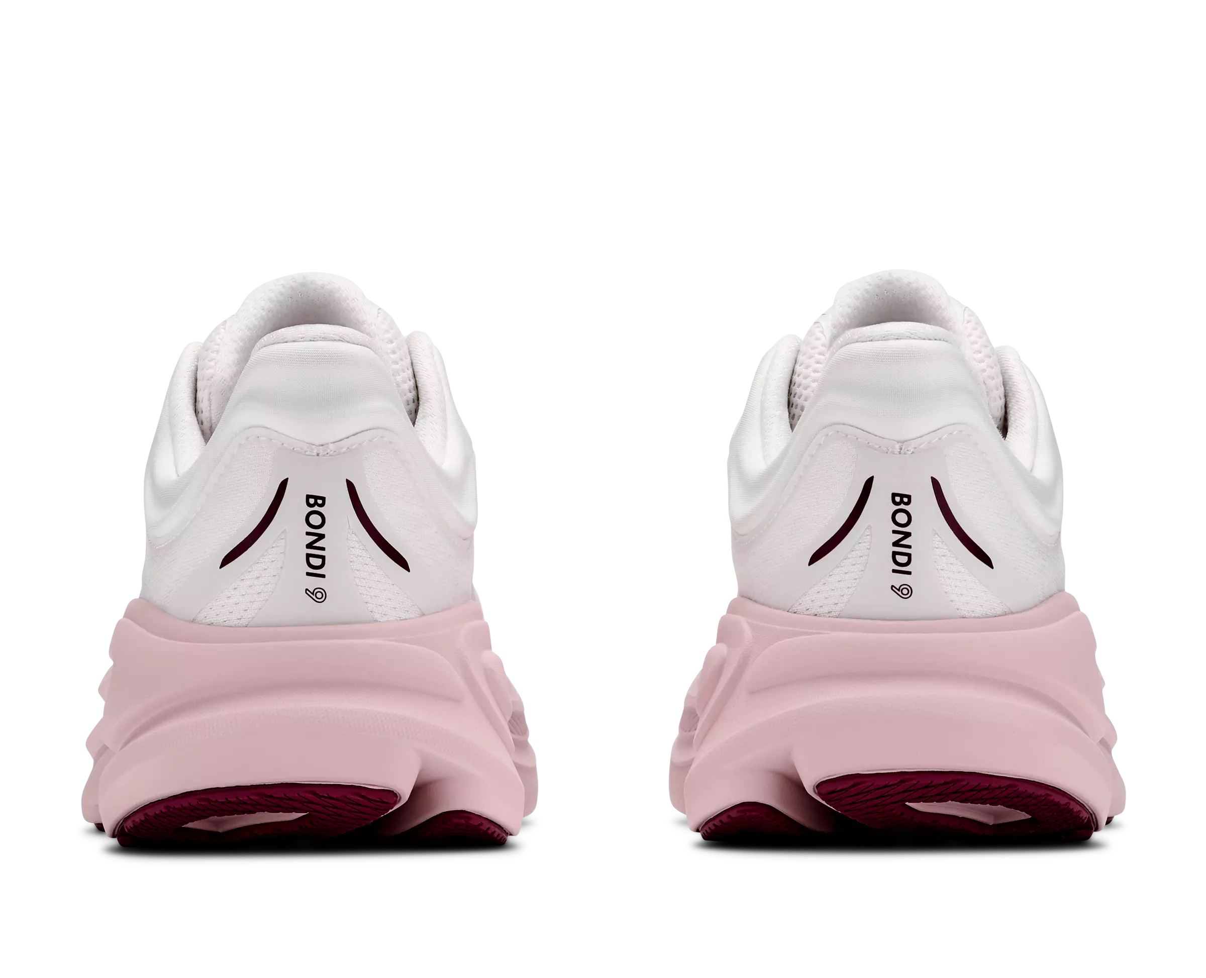 Hoka Bondi 9 "White/Pink" Women's Running Shoe - WHITE/PINK