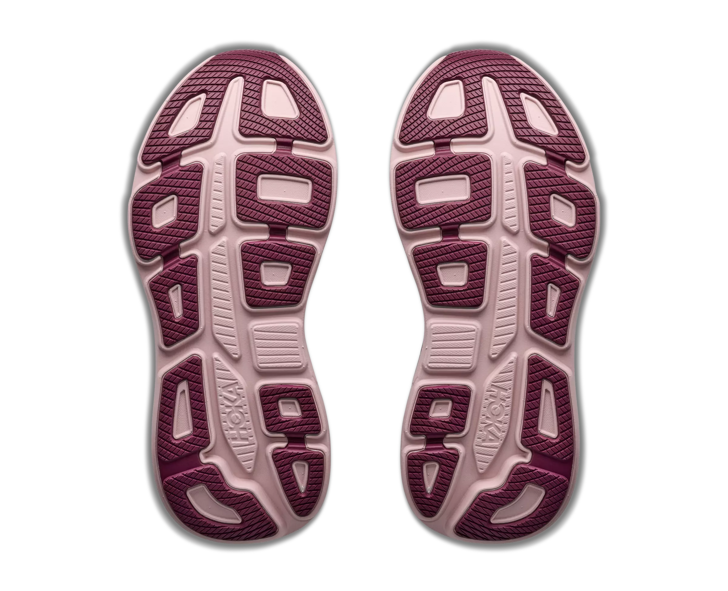 Hoka Bondi 9 "White/Pink" Women's Running Shoe - WHITE/PINK
