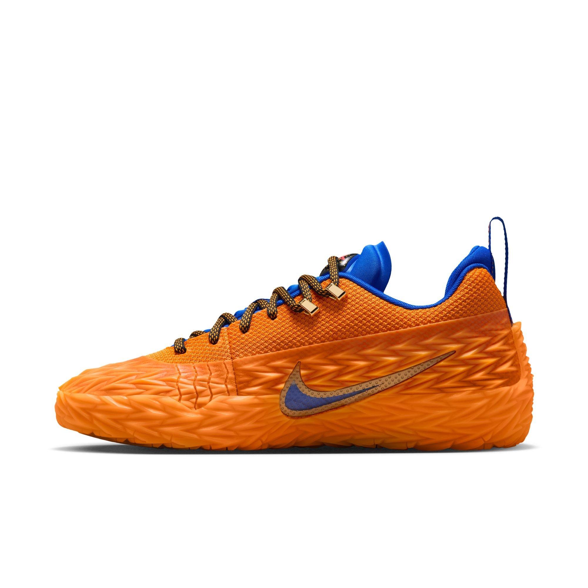 Nike S.T. Charge "Detroit Tough" Men's Basketball Shoe - BRIGHT CERAMIC/METALLIC GOLD Thumbnail View 5