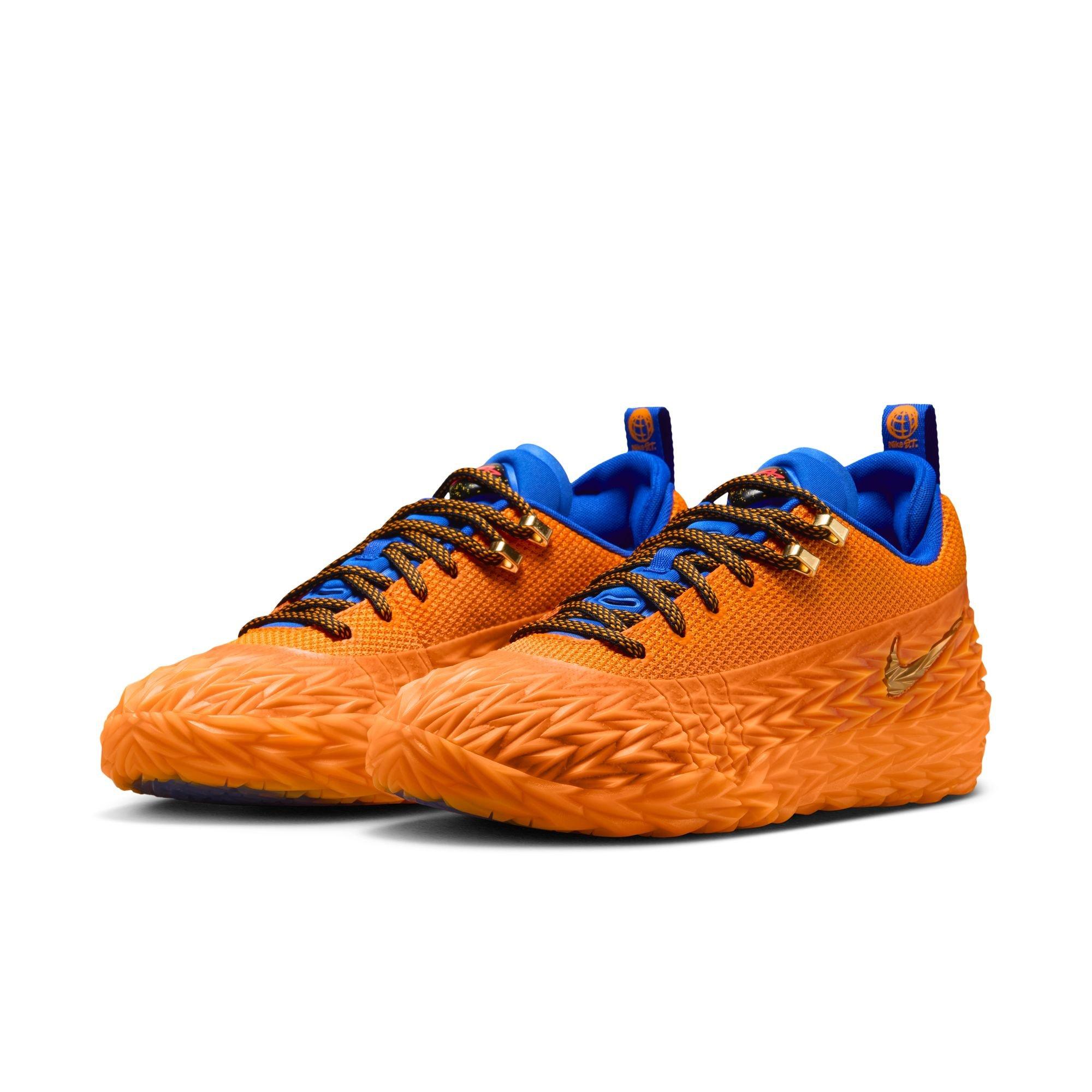 Nike S.T. Charge "Detroit Tough" Men's Basketball Shoe - BRIGHT CERAMIC/METALLIC GOLD Thumbnail View 6