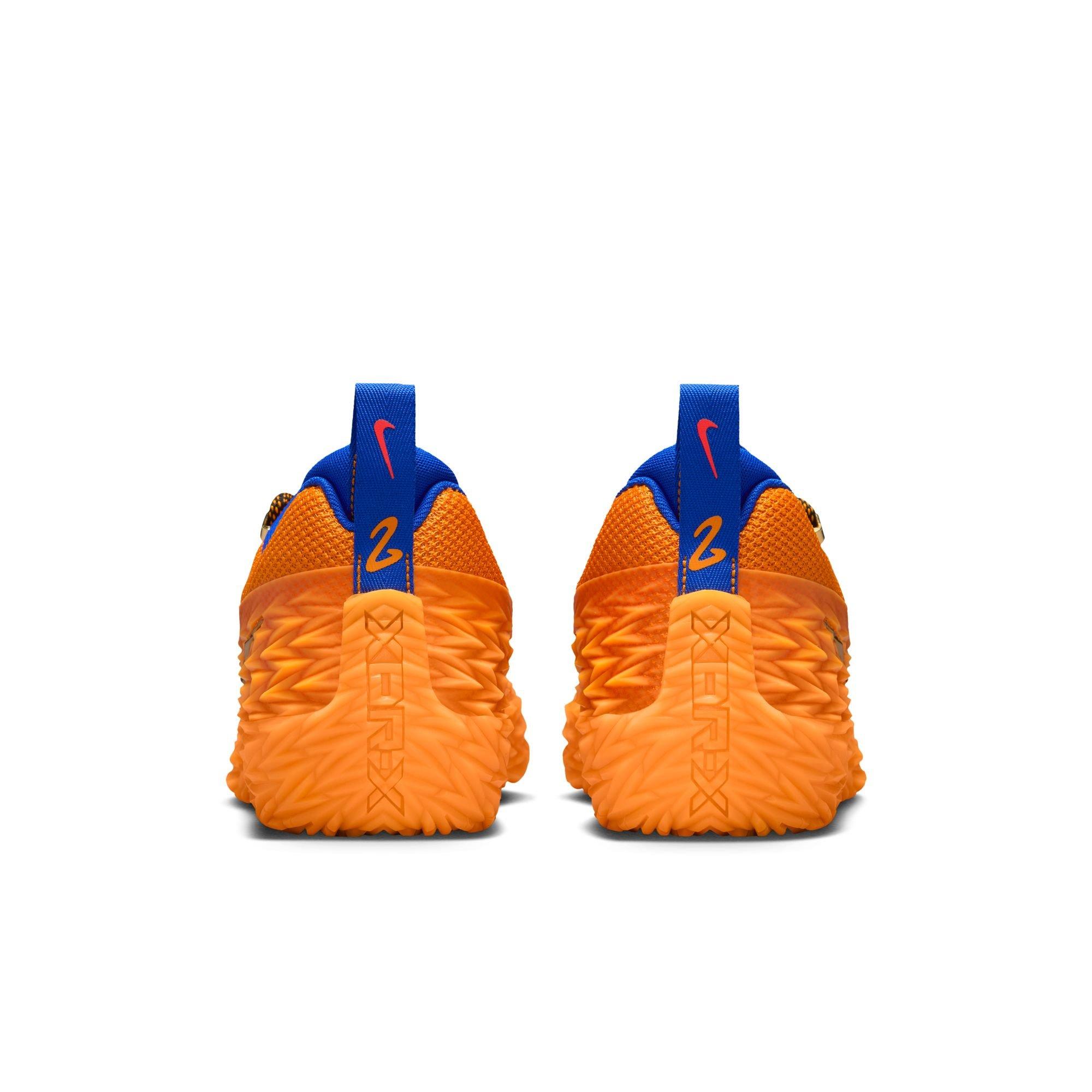 Nike S.T. Charge "Detroit Tough" Men's Basketball Shoe - BRIGHT CERAMIC/METALLIC GOLD Thumbnail View 8