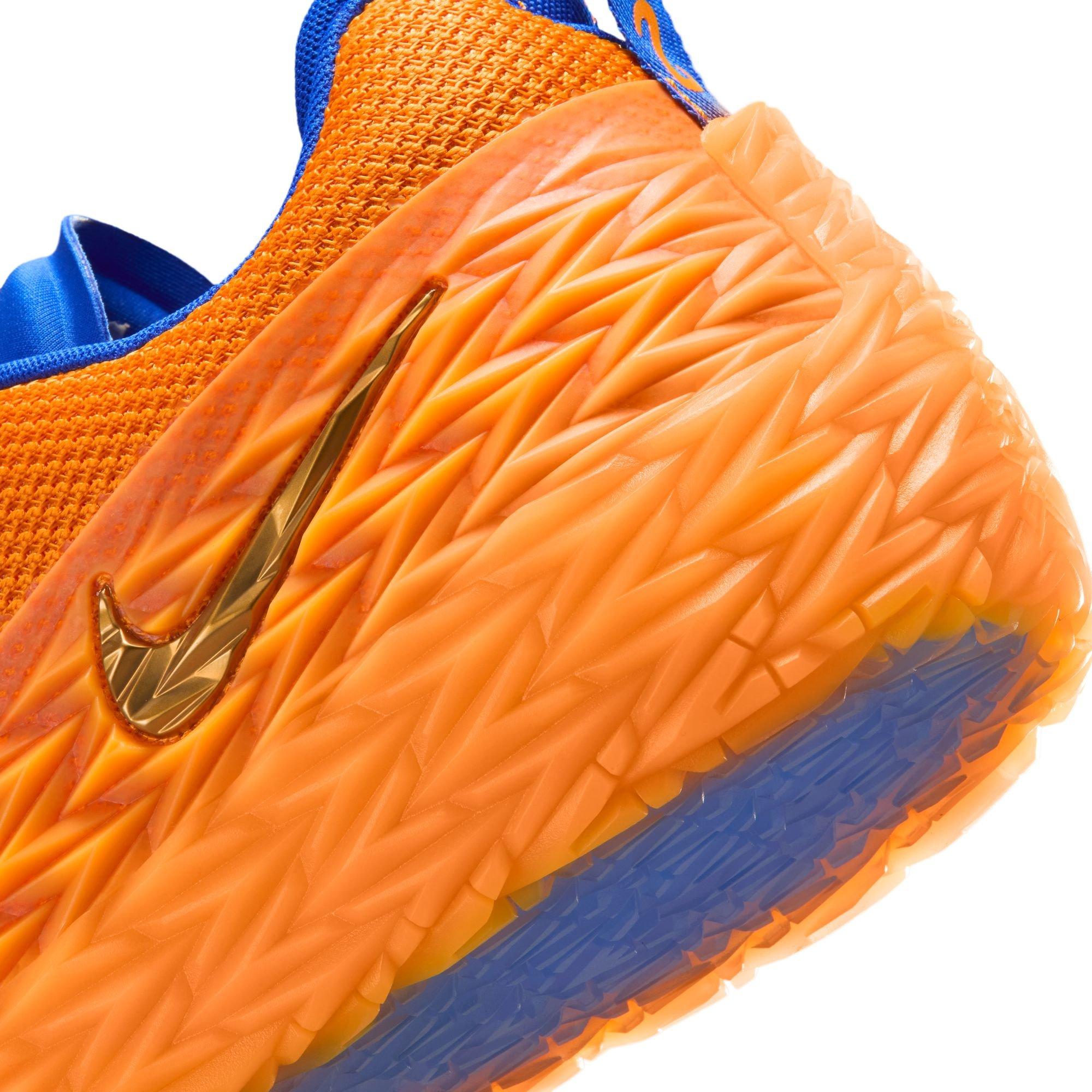 Nike S.T. Charge "Detroit Tough" Men's Basketball Shoe - BRIGHT CERAMIC/METALLIC GOLD Thumbnail View 11