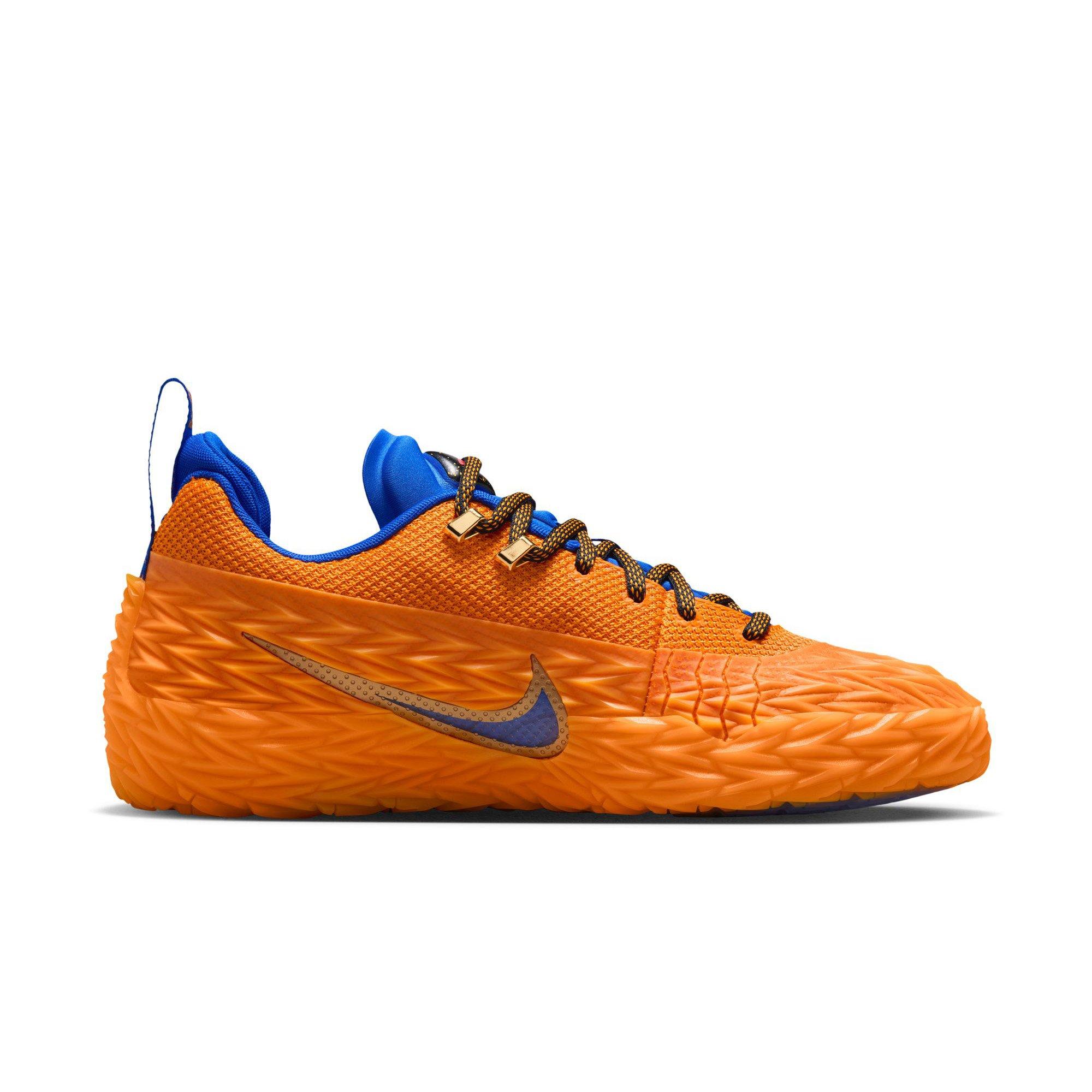 Nike S.T. Charge "Detroit Tough" Men's Basketball Shoe - BRIGHT CERAMIC/METALLIC GOLD Thumbnail View 3