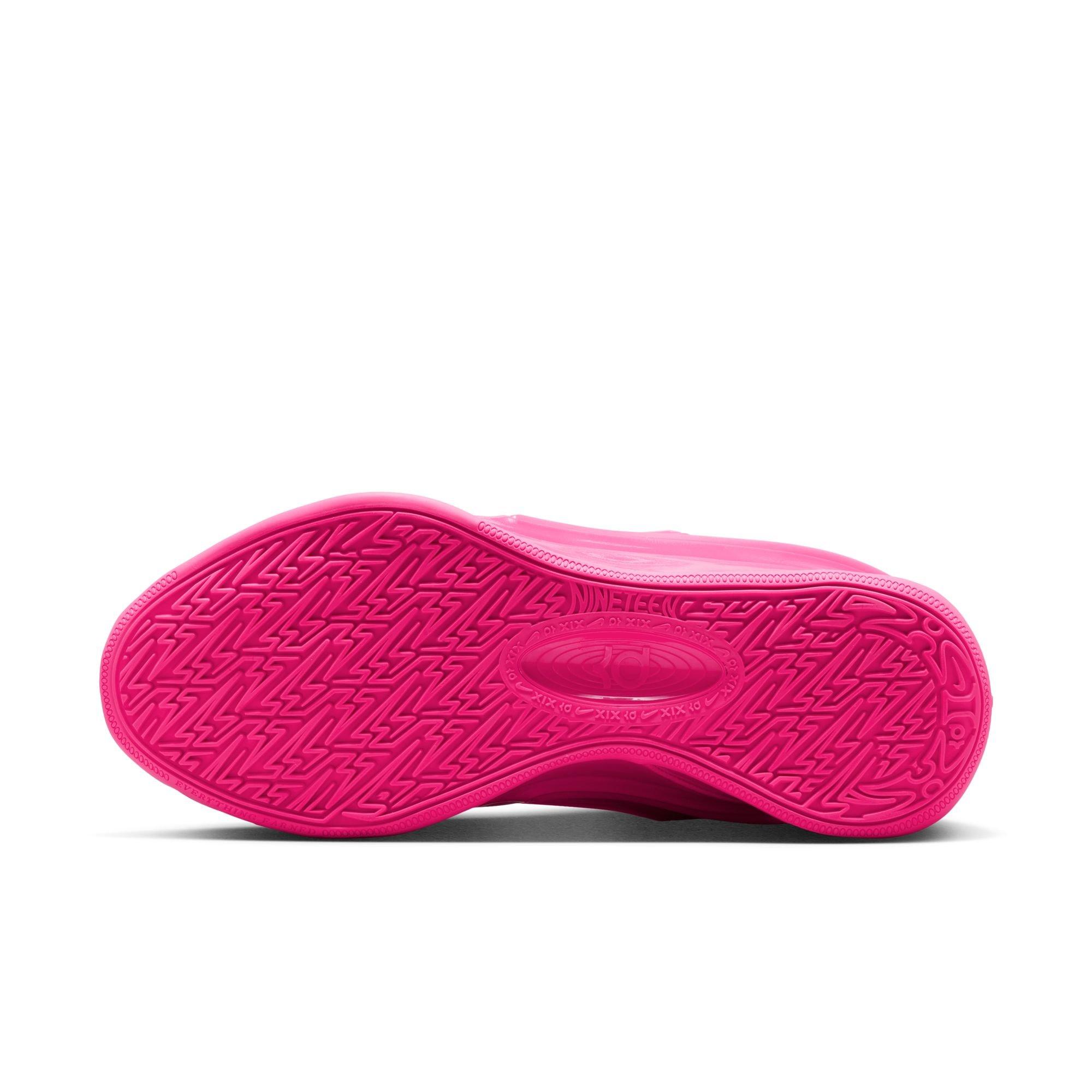 Nike KD 19 "Bubble Gum Bounce" Men's Basketball Shoe - HYPER PINK/UNIVERSITY GOLD/STADIUM GREEN Thumbnail View 9