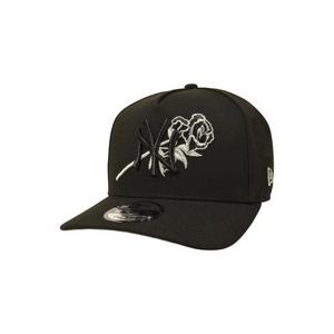 New Era New York Yankees 9FIFTY A-Frame Rose Snapback Hat - Black/Silver - BLACK/SILVER