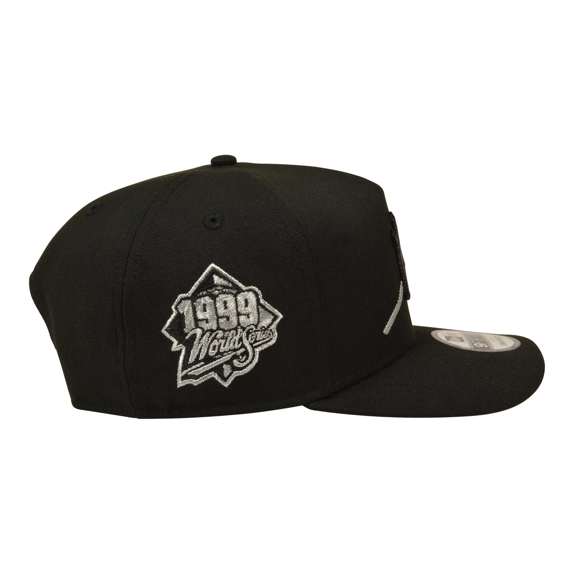 New Era New York Yankees 9FIFTY A-Frame Rose Snapback Hat - Black/Silver - BLACK/SILVER