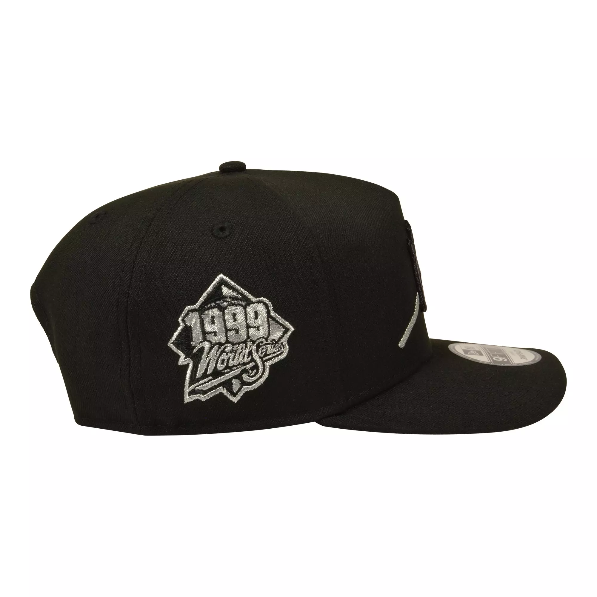 New Era New York Yankees 9FIFTY A-Frame Rose Snapback Hat - Black/Silver - BLACK/SILVER