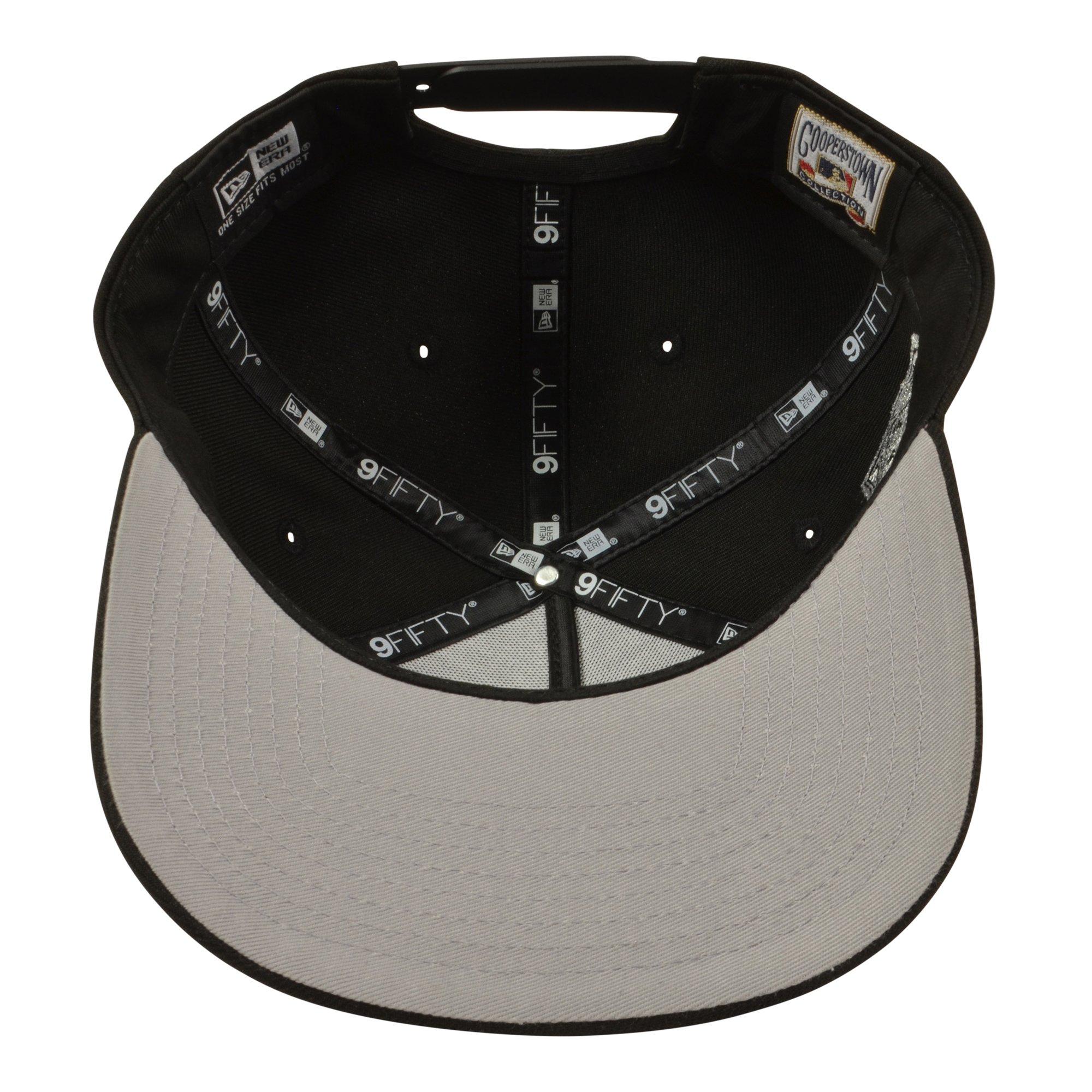 New Era New York Yankees 9FIFTY A-Frame Rose Snapback Hat - Black/Silver - BLACK/SILVER