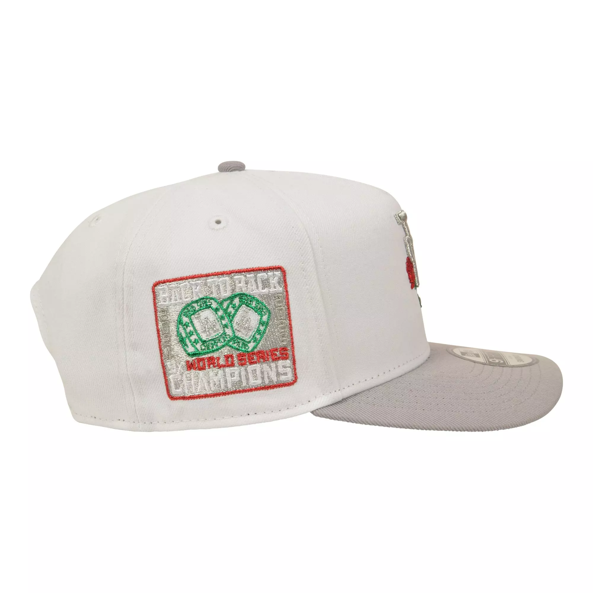 New Era Los Angeles Dodgers 9FIFTY A-Frame Flip Rose Snapback Hat - White/Grey - WHITE/GREY