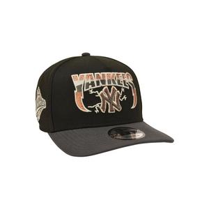 New Era New York Yankees 9FIFTY A-Frame Copper Lightning Snapback Hat - Black/Grey - BLACK/GREY