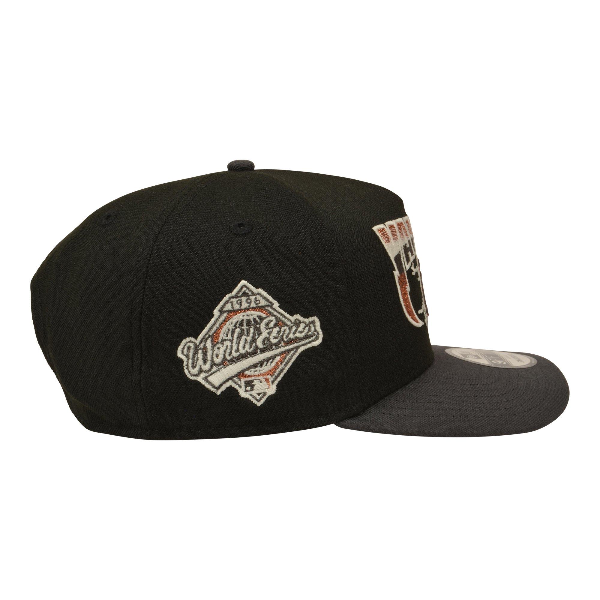 New Era New York Yankees 9FIFTY A-Frame Copper Lightning Snapback Hat - Black/Grey - BLACK/GREY