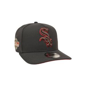 New Era Chicago White Sox 9FIFTY A-Frame Anthracite Snapback Hat - Grey/Red - GREY/RED