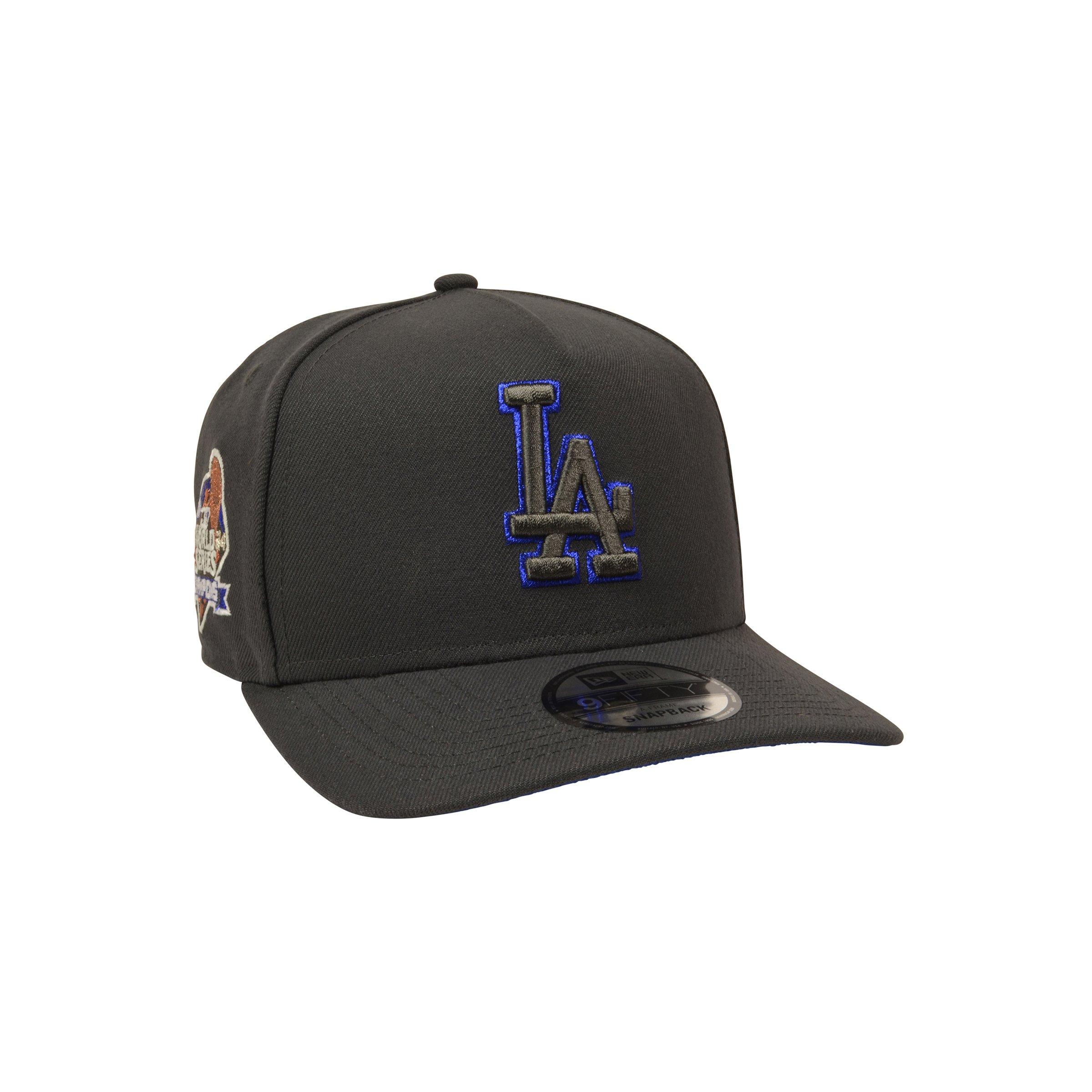 New Era Los Angeles Dodgers 9FIFTY A-Frame Anthracite Snapback Hat - Grey/Royal - GREY/ROYAL