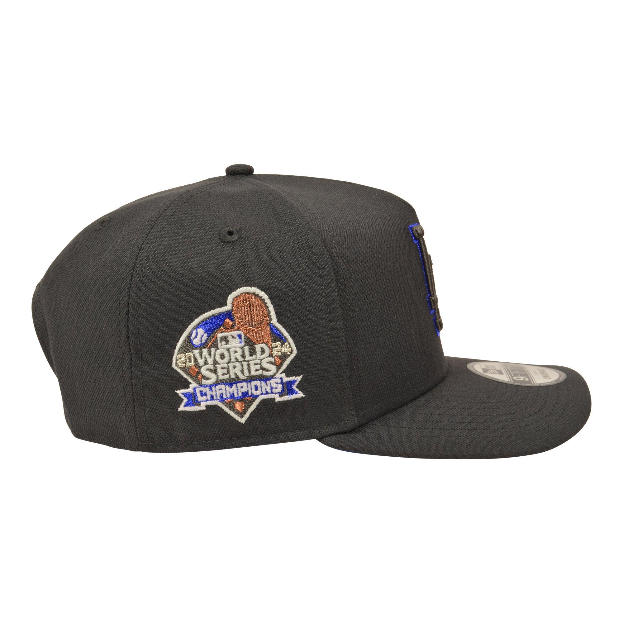 New Era Los Angeles Dodgers 9FIFTY A-Frame Anthracite Snapback Hat - Grey/Royal - GREY/ROYAL