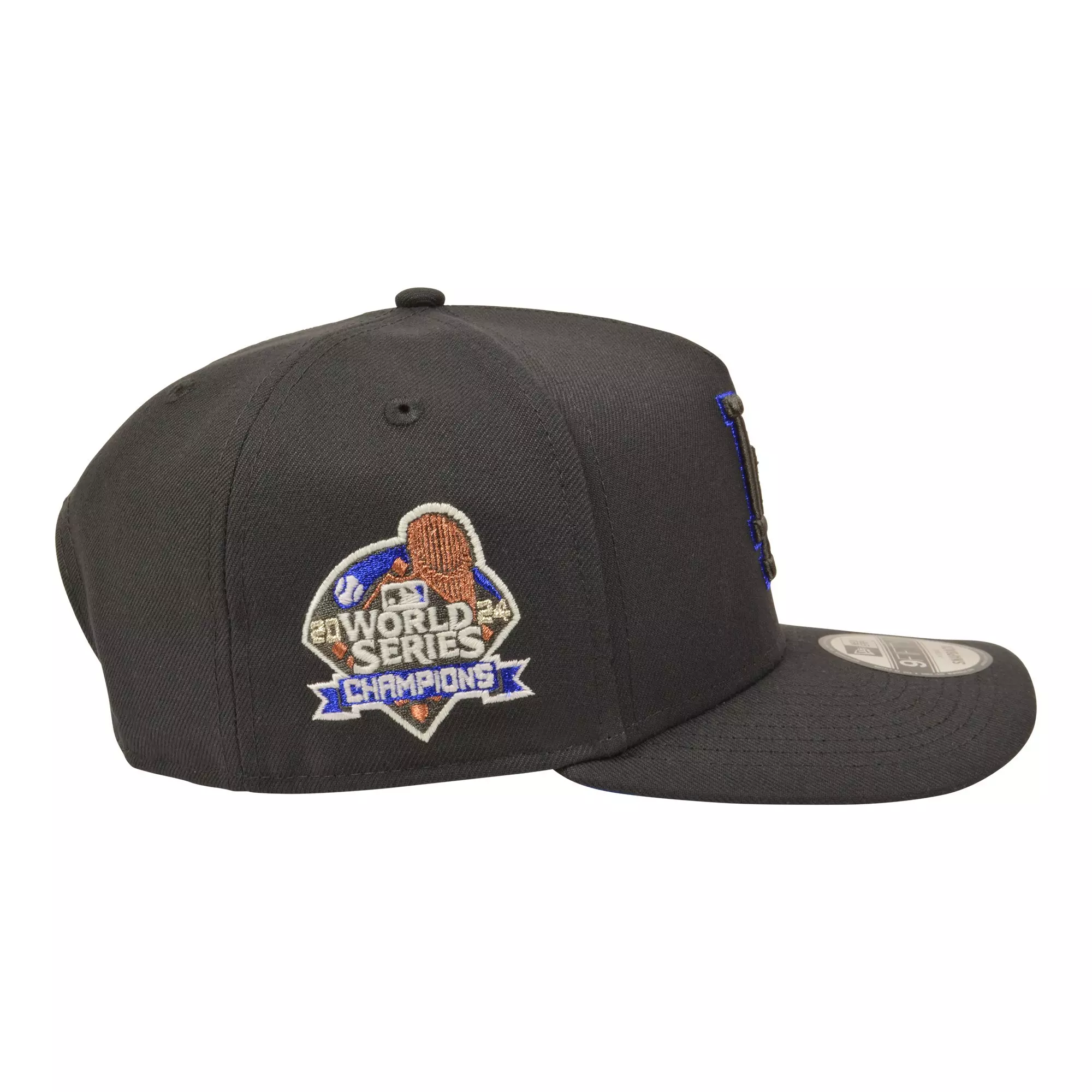 New Era Los Angeles Dodgers 9FIFTY A-Frame Anthracite Snapback Hat - Grey/Royal - GREY/ROYAL