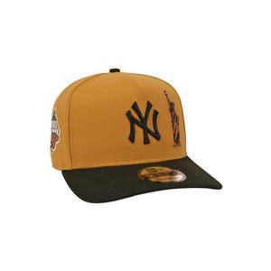 New Era New York Yankees 9FIFTY A-Frame Statue of Liberty Snapback Hat - Black/Tan - TAN/BLACK