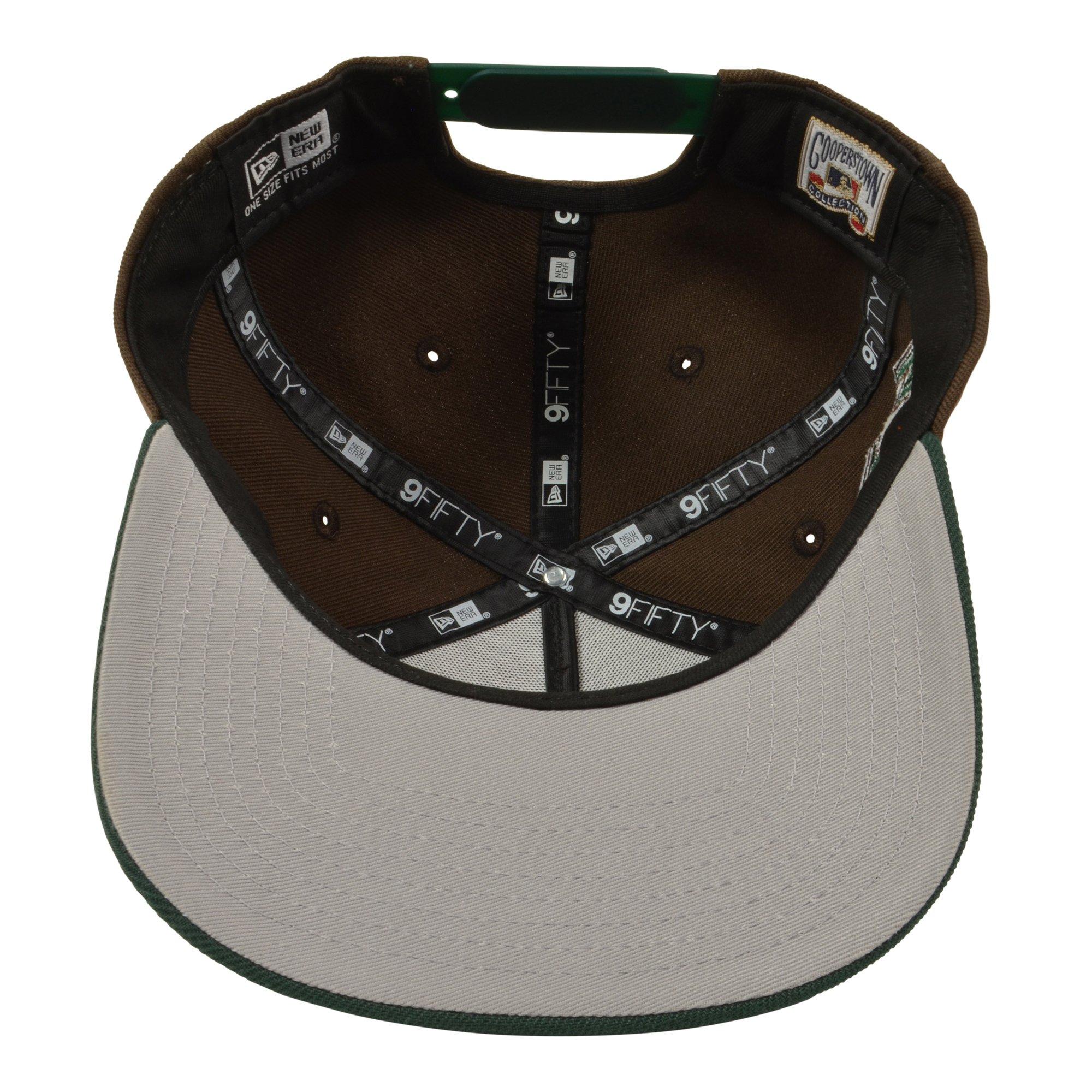 New Era New York Yankees 9FIFTY A-Frame Statue of Liberty Beed N Broccoli Snapback Hat - Brown/Green - BROWN/GREEN