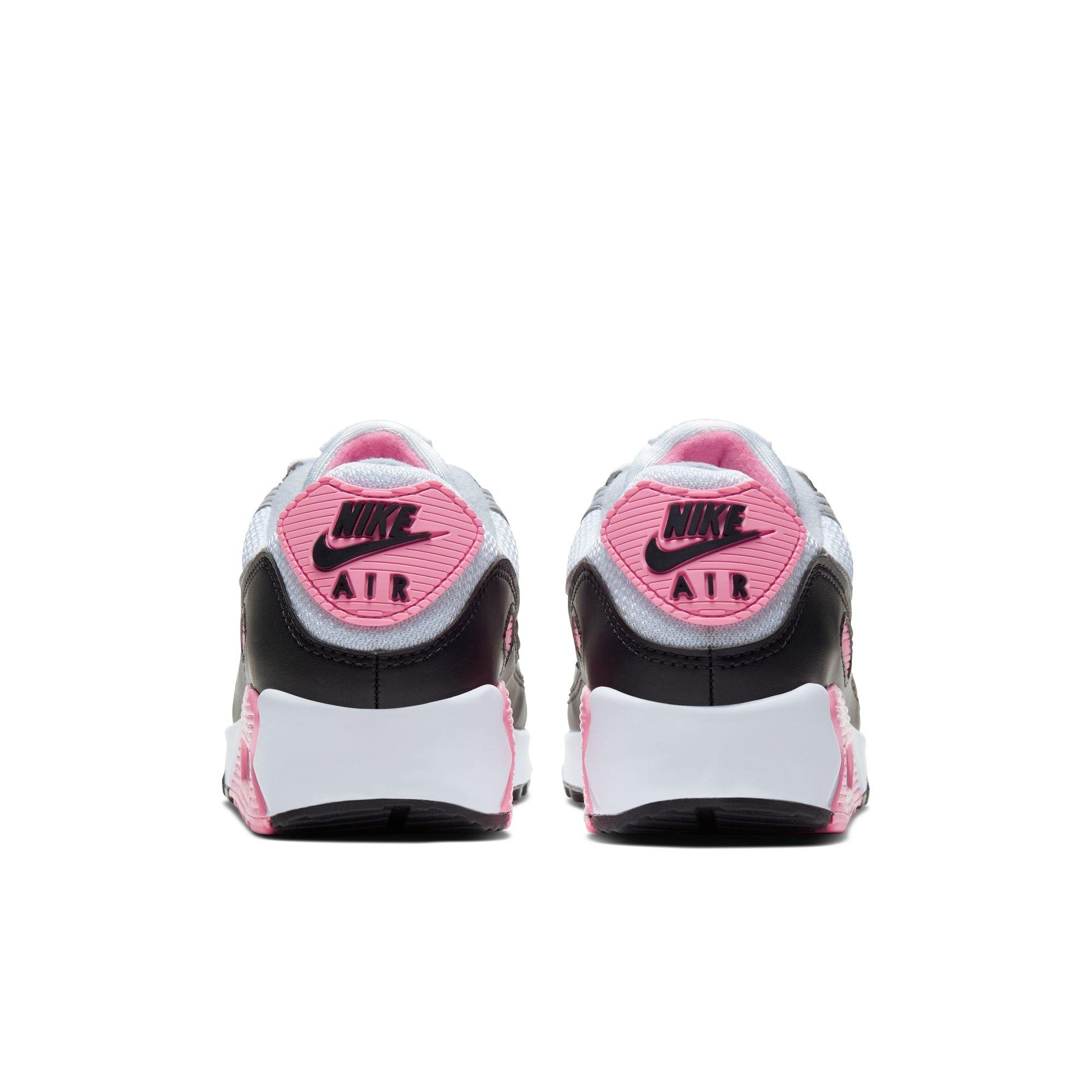 Nike Air Max 90 "White/Particle Grey/Rose/Black" Women's Shoe - WHITE/PINK