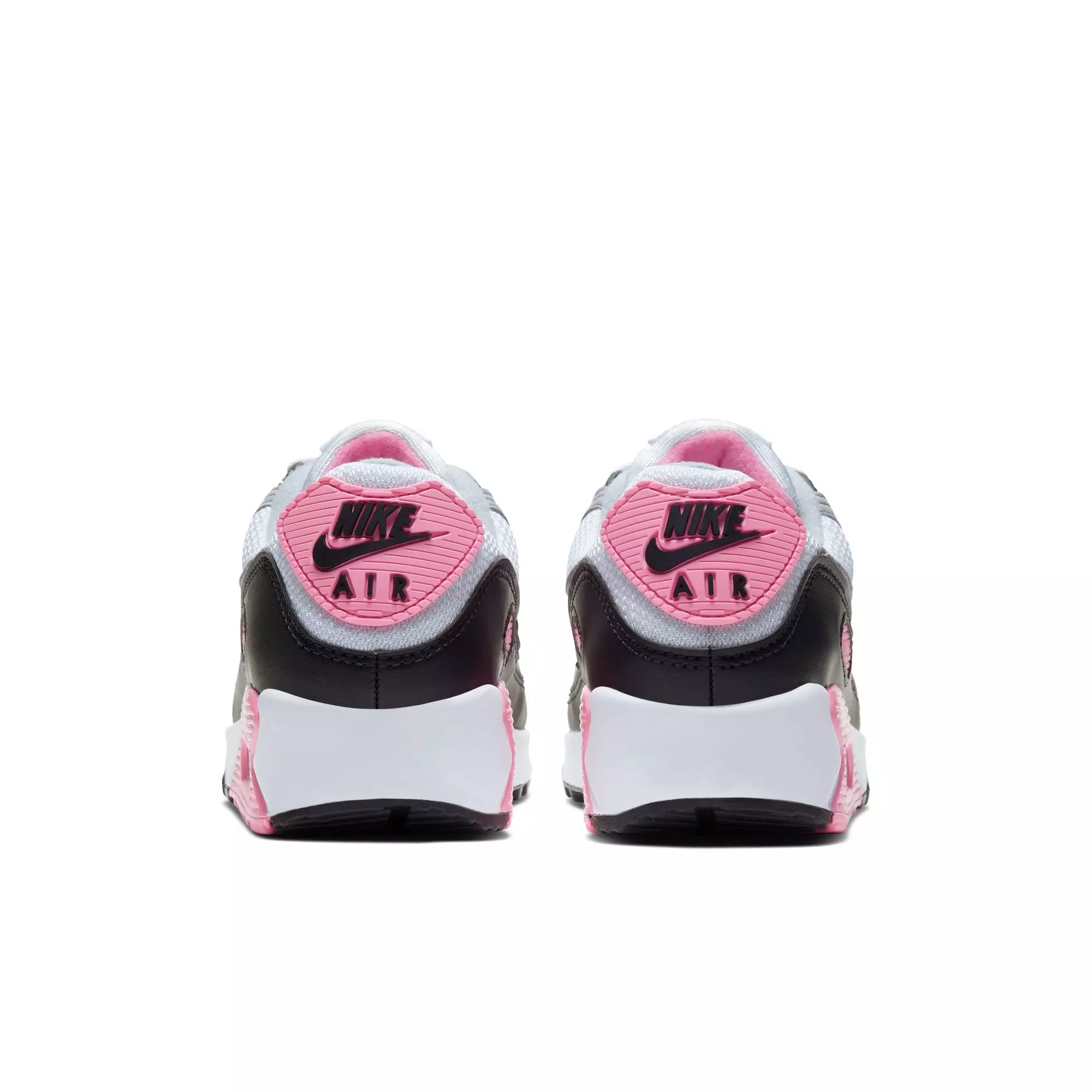 Nike Air Max 90 "White/Particle Grey/Rose/Black" Women's Shoe - WHITE/PINK