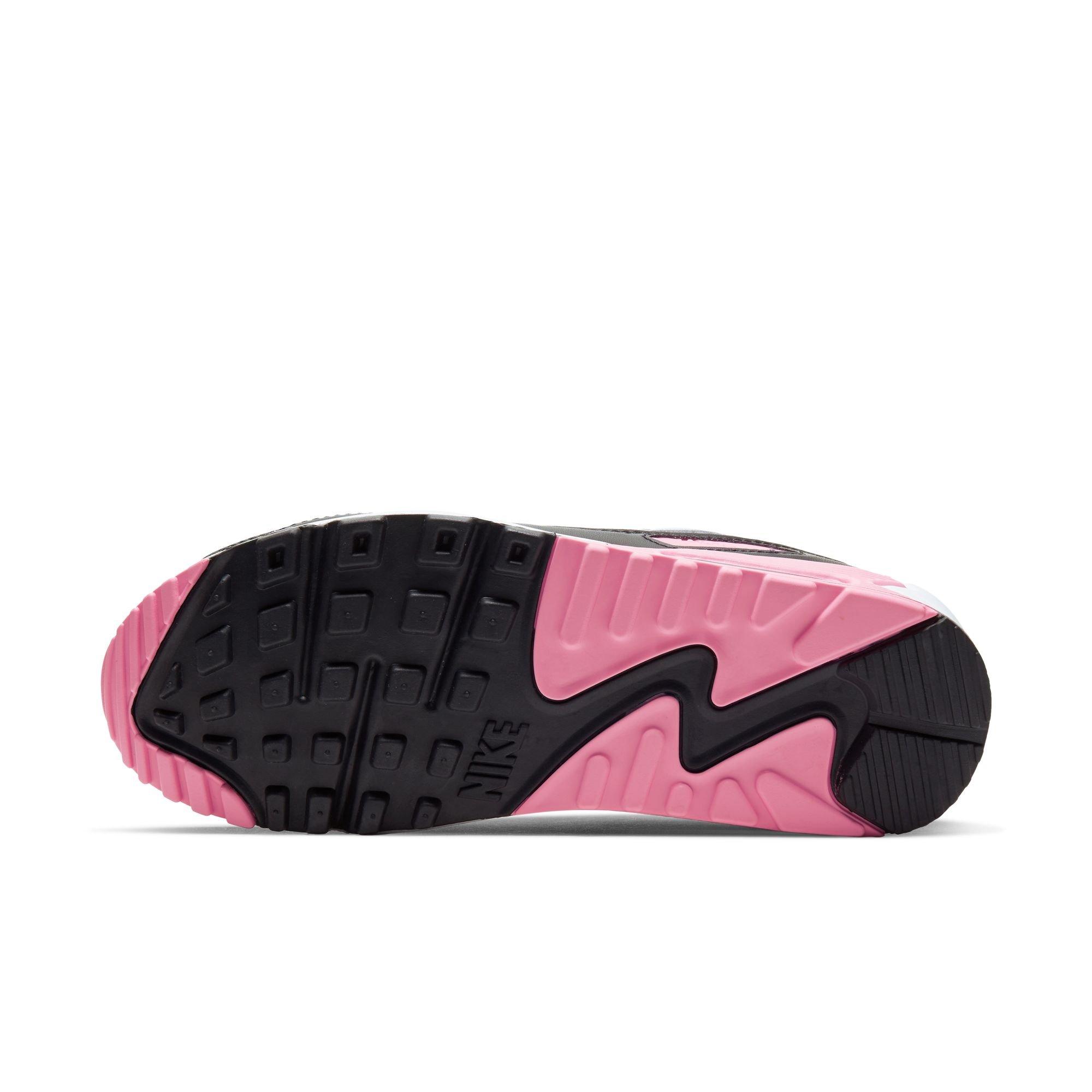 Nike Air Max 90 "White/Particle Grey/Rose/Black" Women's Shoe - WHITE/PINK