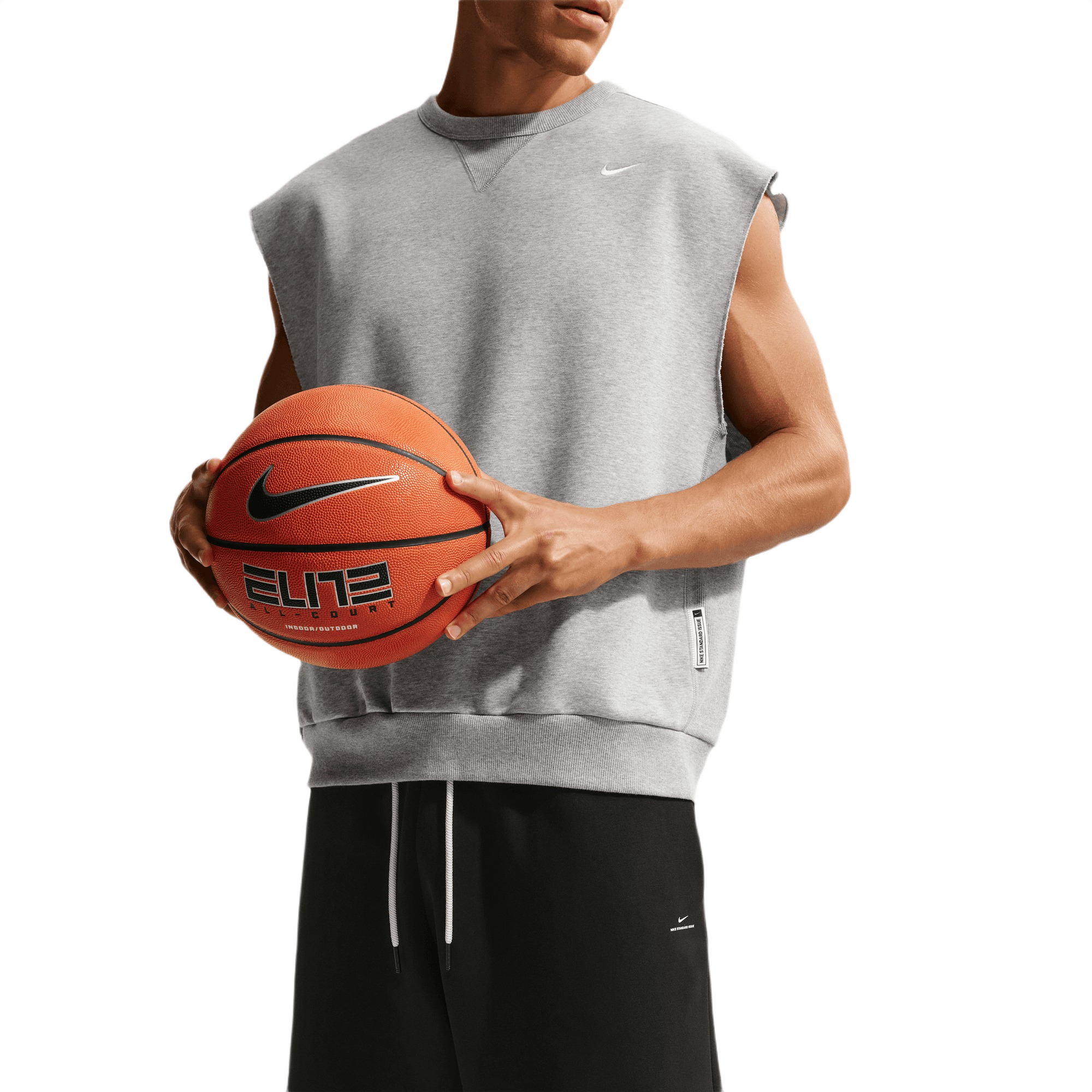 Nike Men's Standard Issue Therma-FIT 14" Fleece Basketball Shorts - BLACK